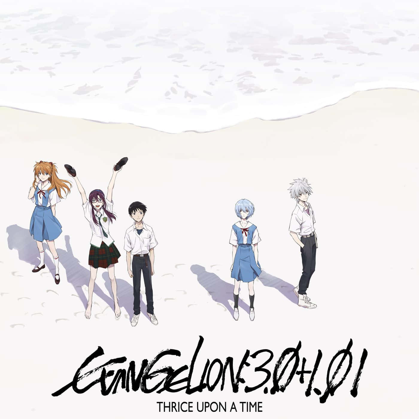 Evangelion 30 10, anime characters, school uniforms, HD Desktop Wallpaper