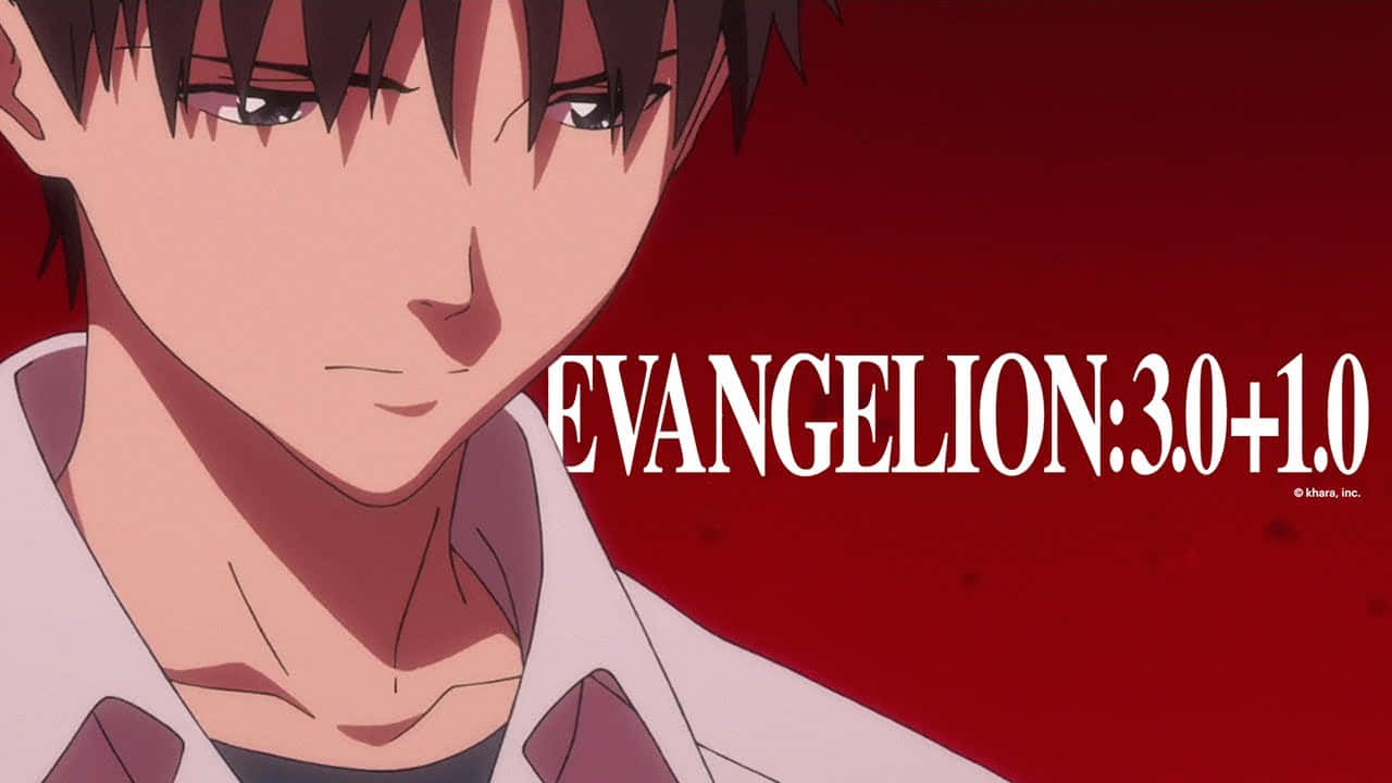 Evangelion 3.0 1.0, dark hair, serious anime male character, HD Desktop Wallpaper