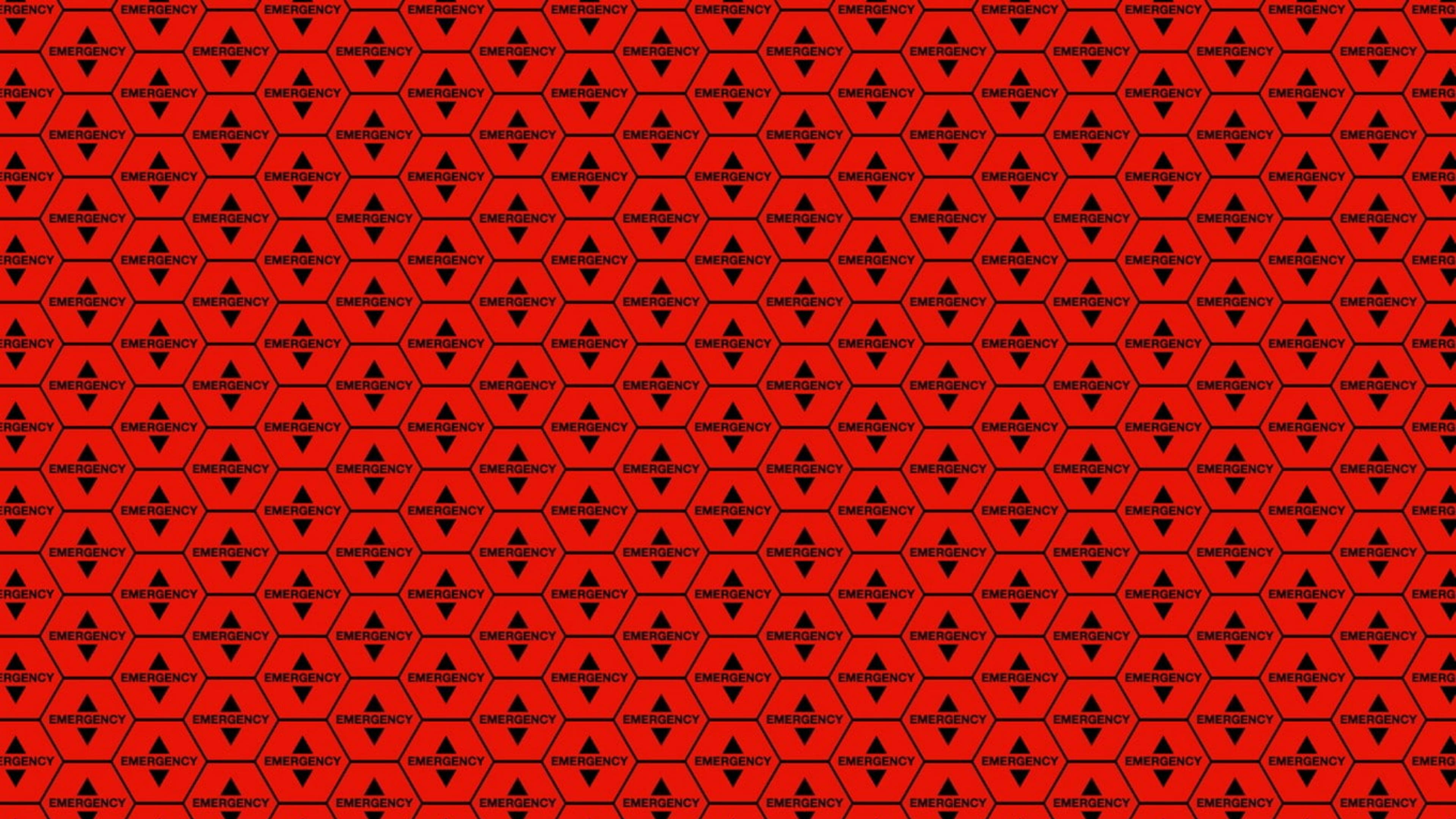 Evangelion, 4K, red hexagonal grid pattern, 4K Desktop Wallpaper