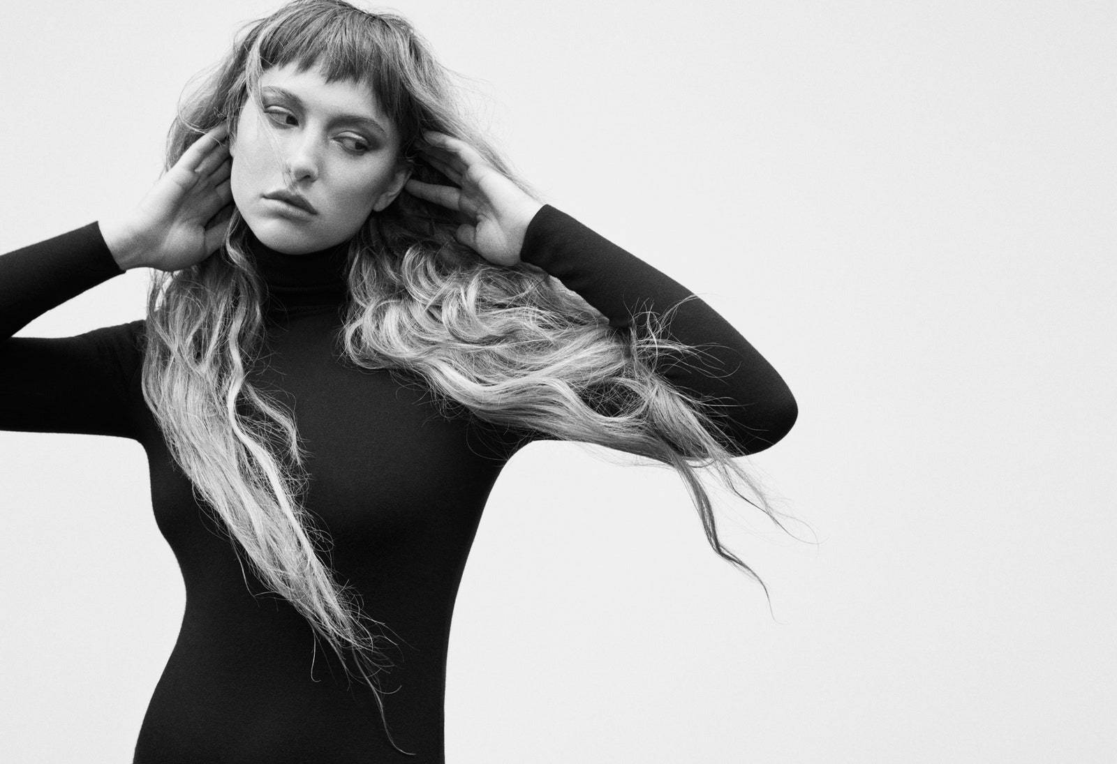 American Model, Eve Jobs, black turtleneck, HD Desktop Wallpaper
