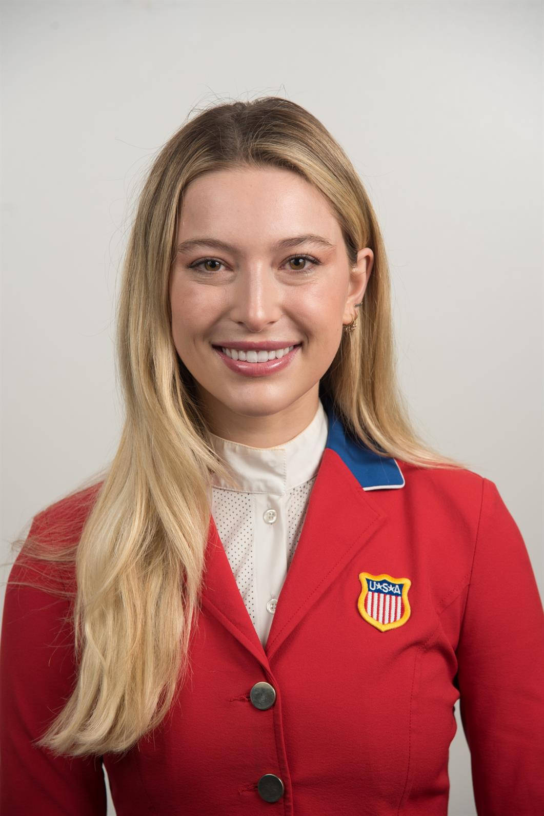 Eve Jobs, red USA team blazer, white collared shirt, HD Phone Wallpaper