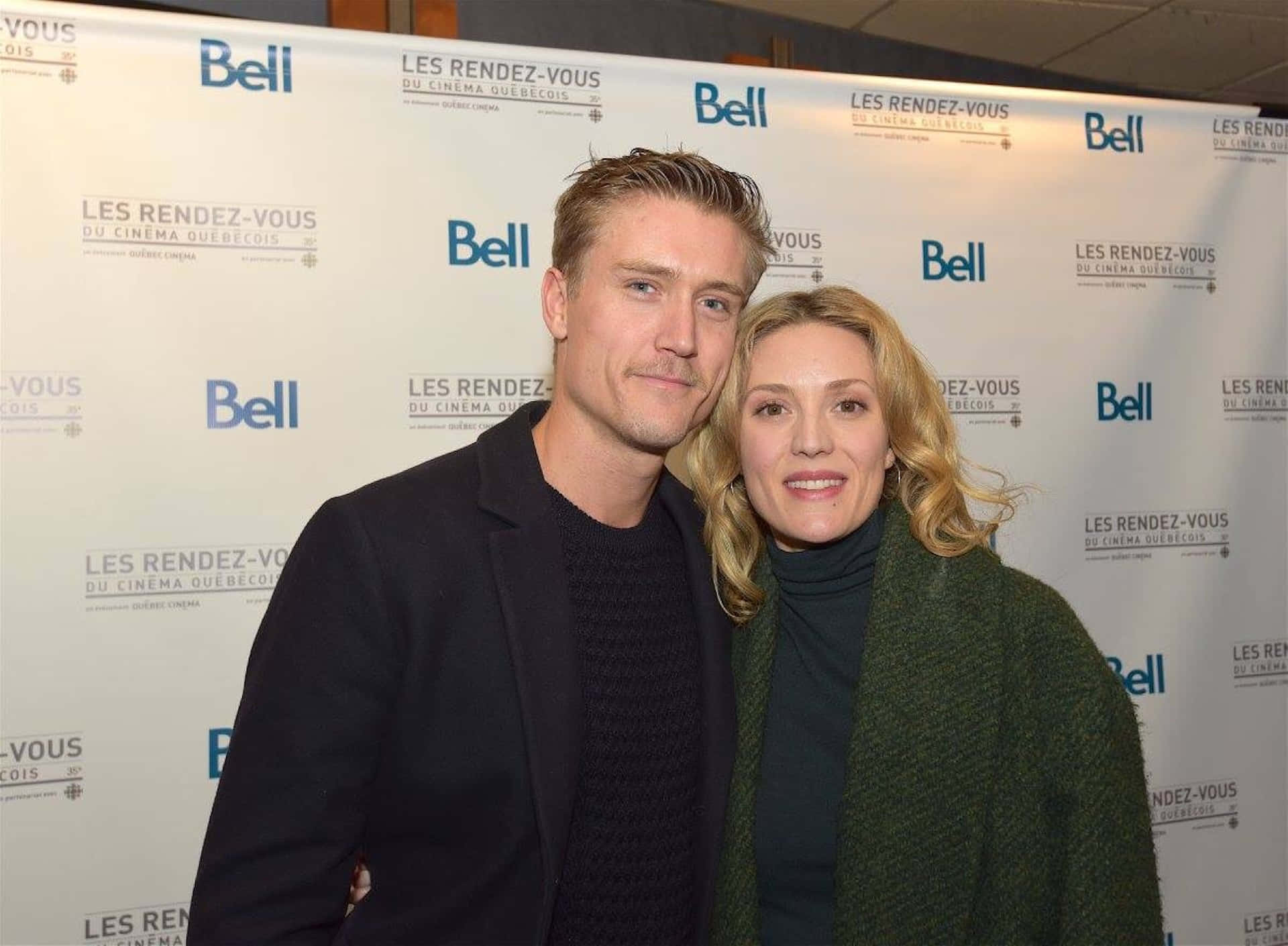 Evelyne Brochu, film event, branded event backdrop, Full HD Desktop Wallpaper