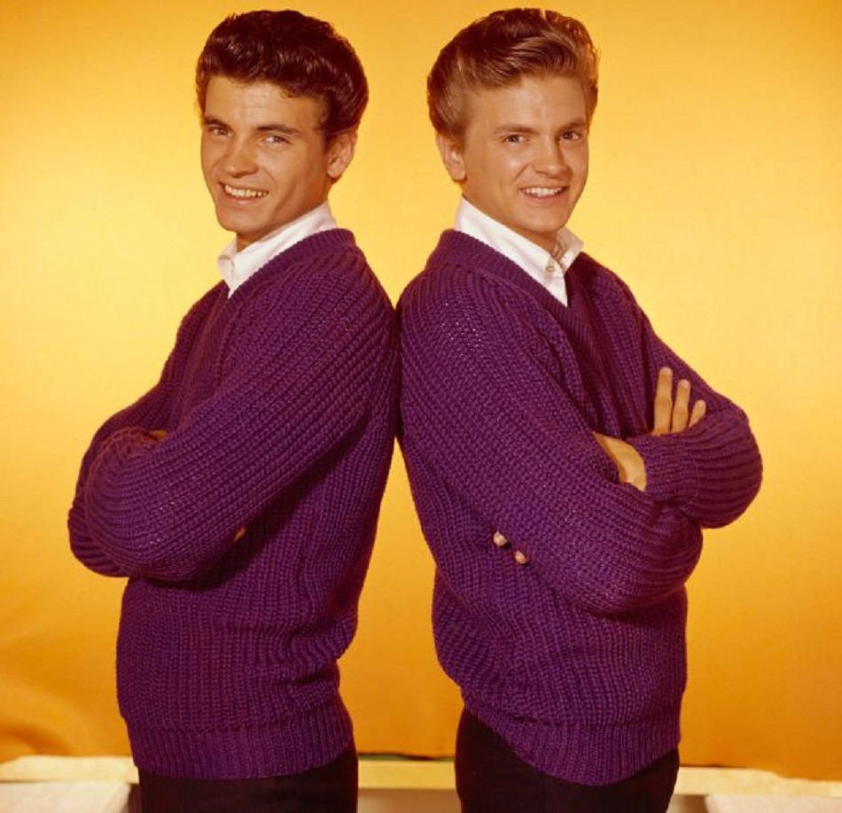 Everly Brothers, 1960, purple knit sweaters, SD Desktop Wallpaper