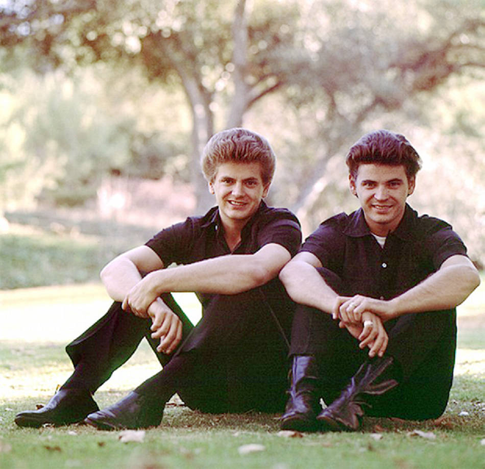 Everly Brothers, 1964, black outfits, SD Desktop Wallpaper