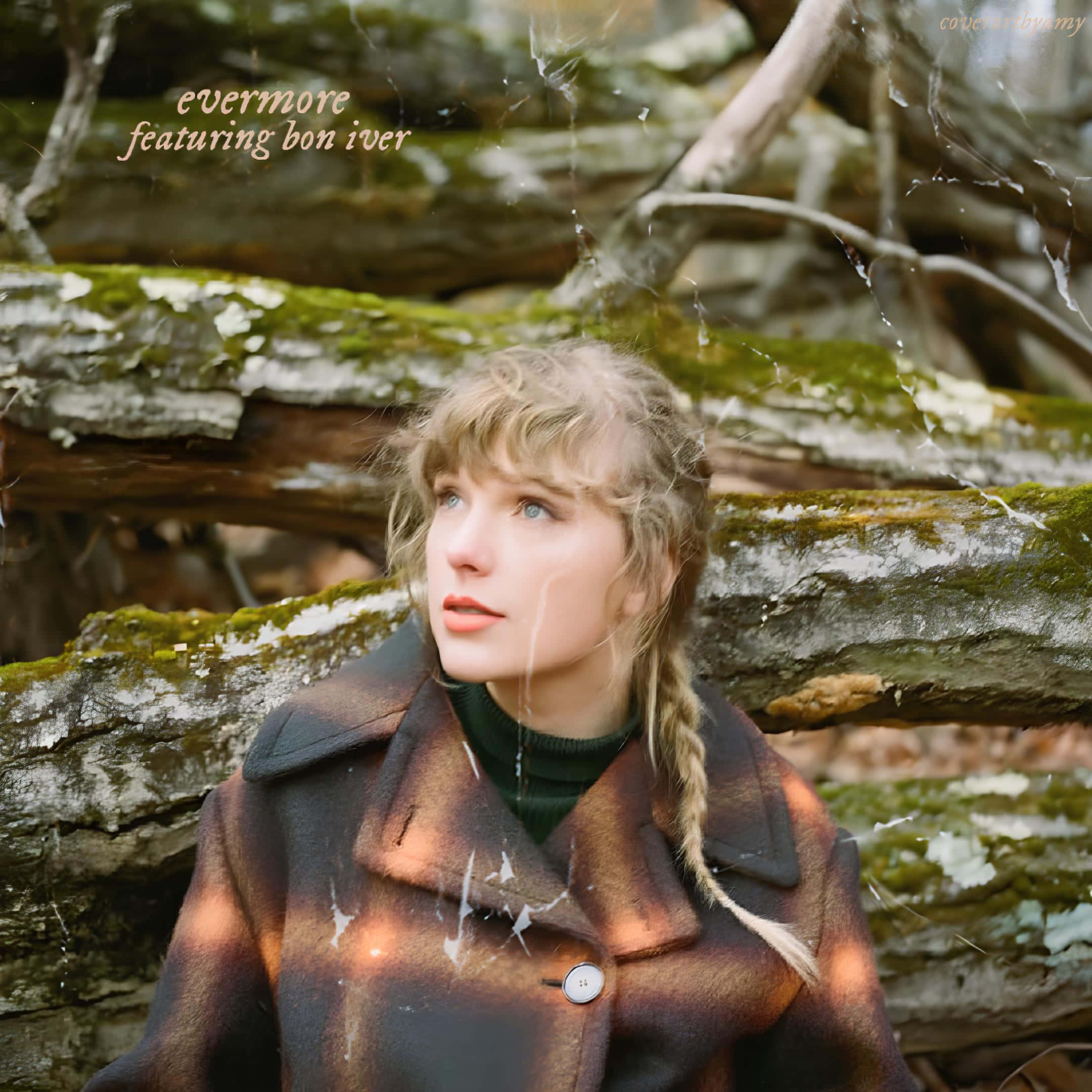 Evermore, album cover art, woman with braided hair, Full HD Desktop Wallpaper