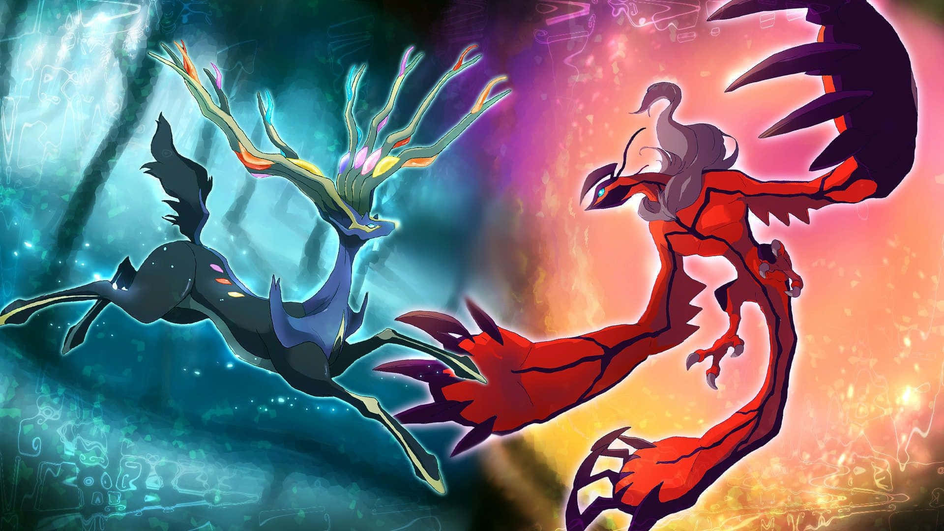 Every Legendary Pokemon, anime-style, mythical creatures, Full HD Desktop Wallpaper
