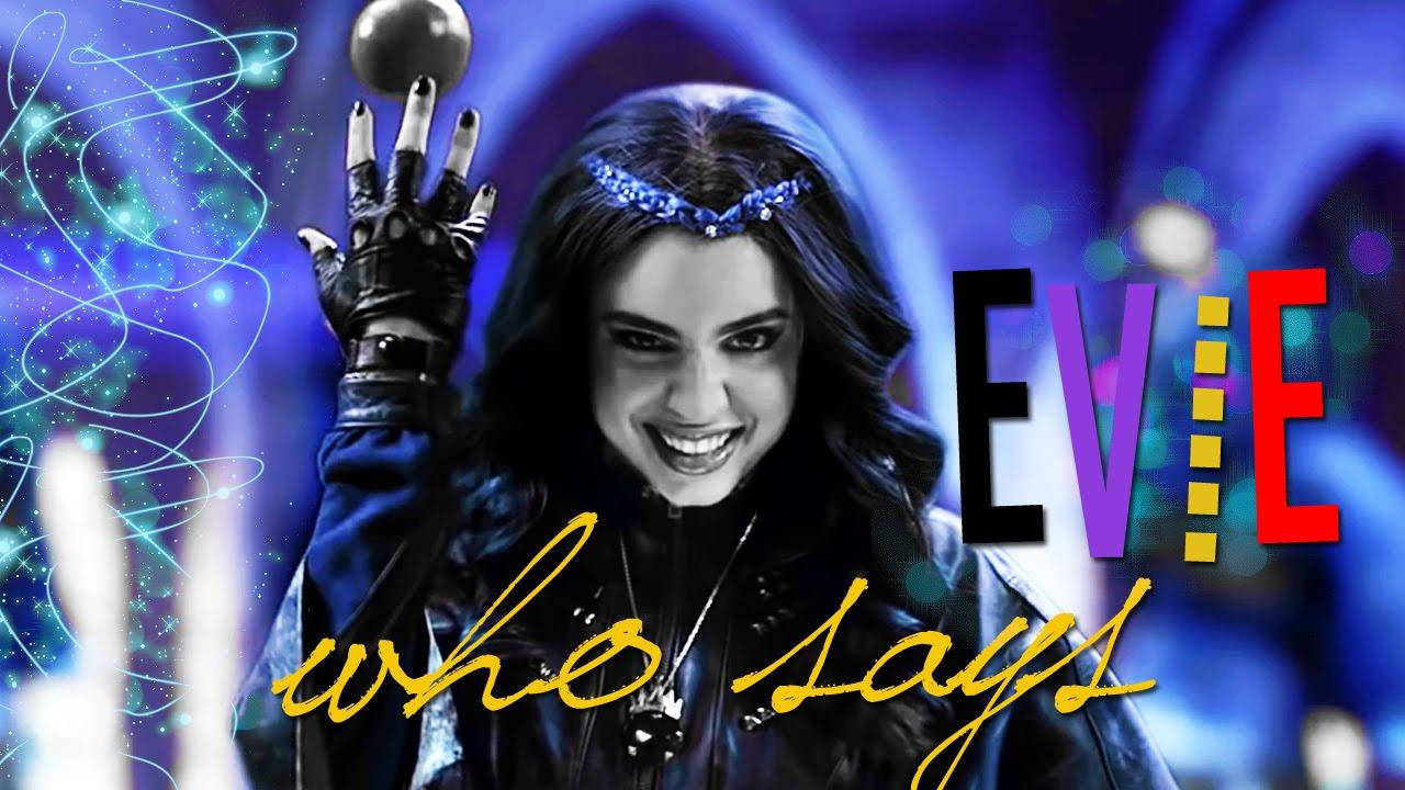 Evie, Descendants, black leather outfit, HD Desktop Wallpaper
