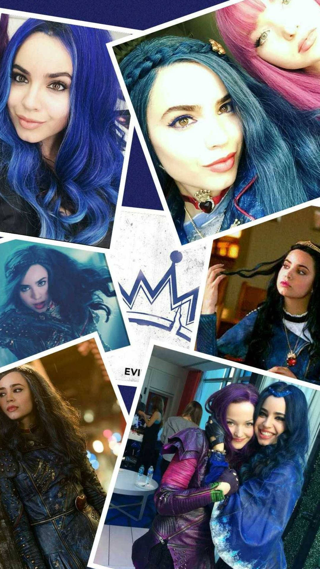 Evie, Descendants 2, colorful hair, Full HD Phone Wallpaper