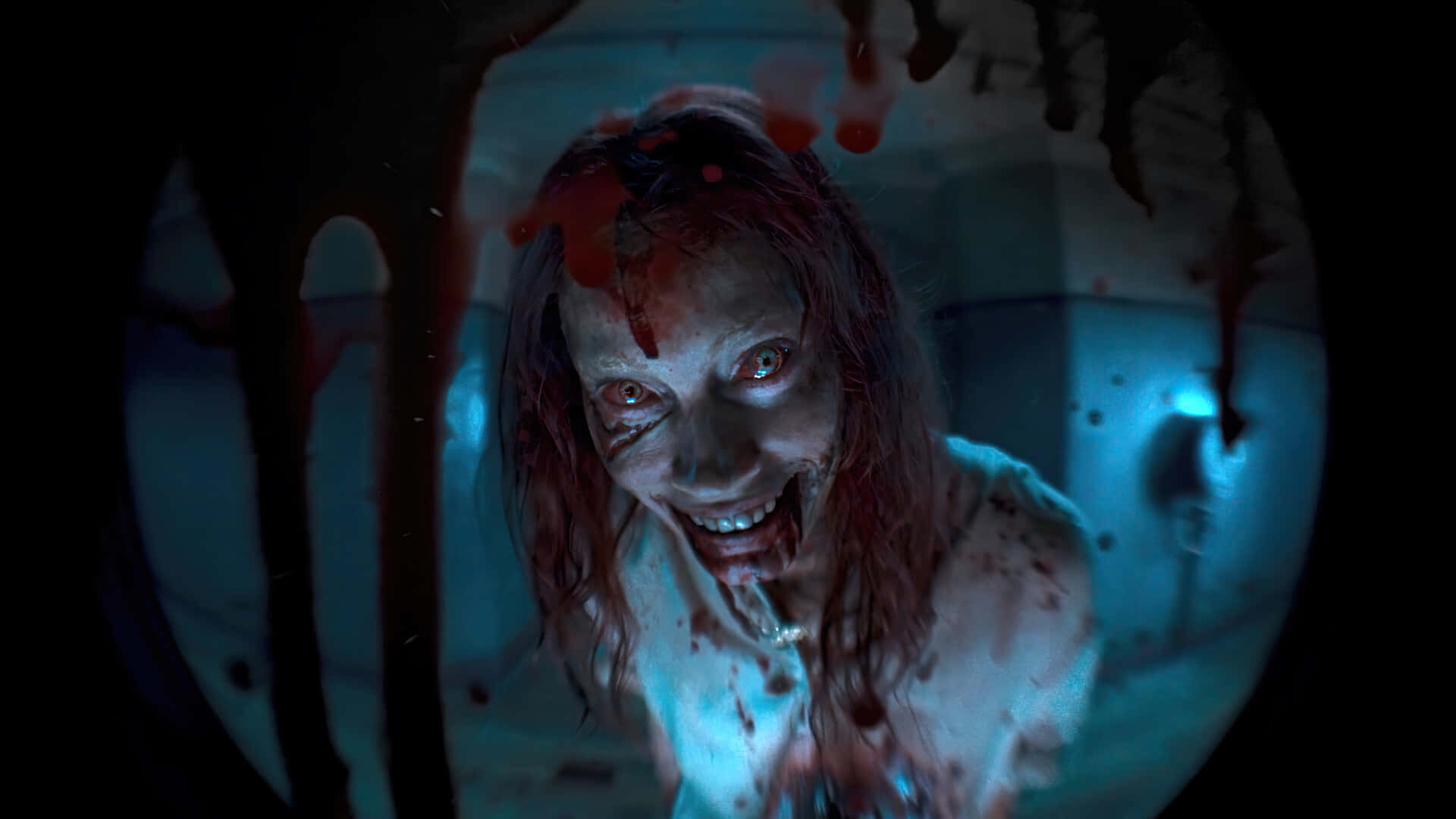 Evil Dead Rise, demonic possession, bloodied zombie, Full HD Desktop Wallpaper