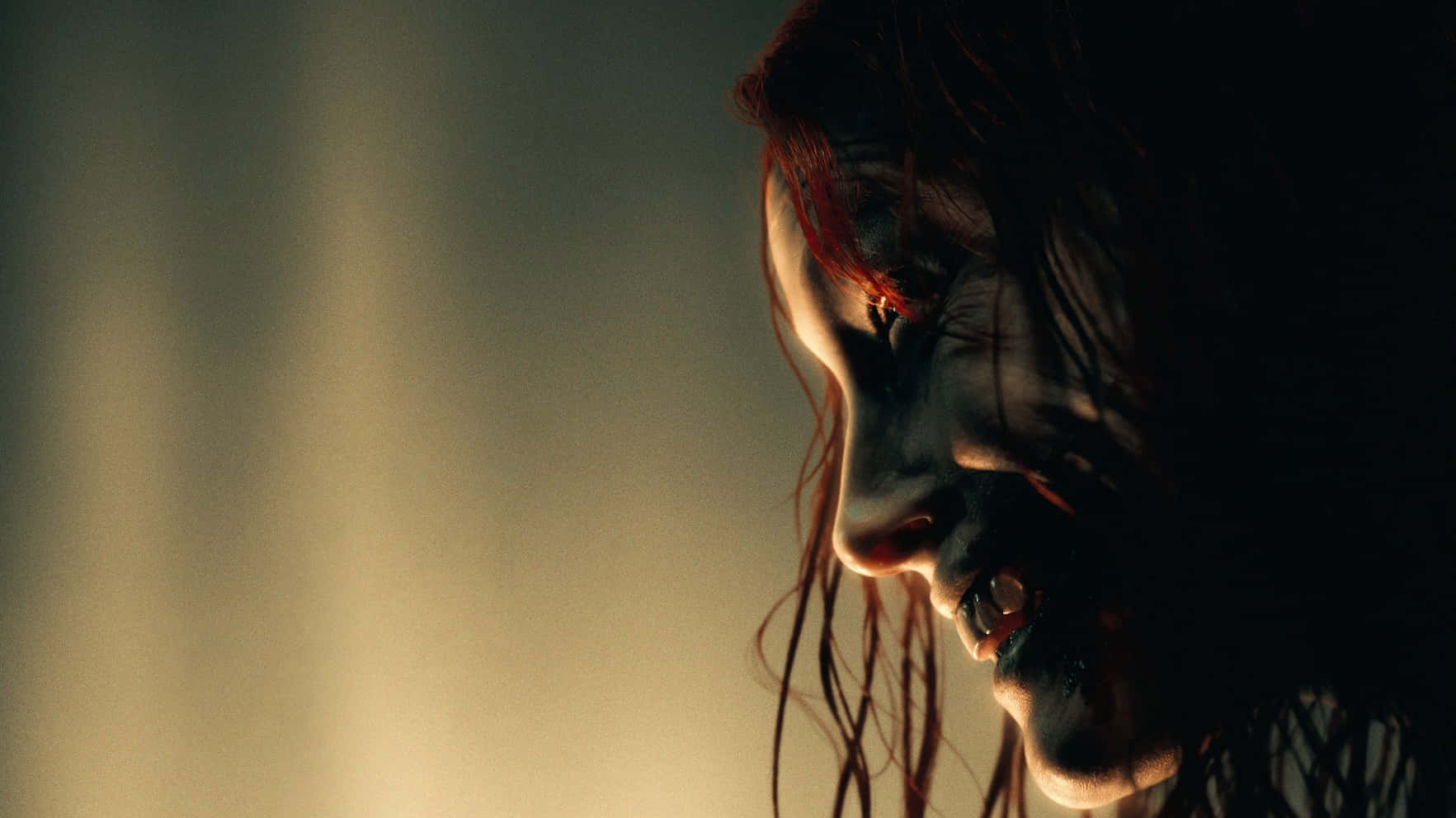 Evil Dead Rise, demonic visage, woman's face in profile, HD Desktop Wallpaper