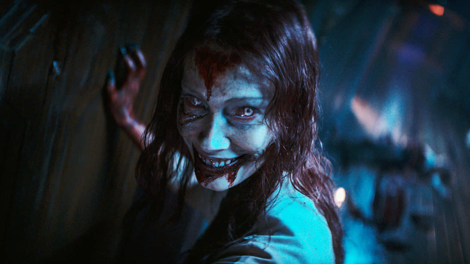 Evil Dead Rise, demonic transformation, bloodied woman, HD Desktop Wallpaper