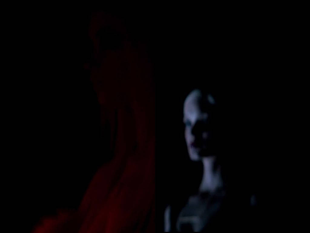 Evil dead, bald figure, red light, SD Desktop Wallpaper