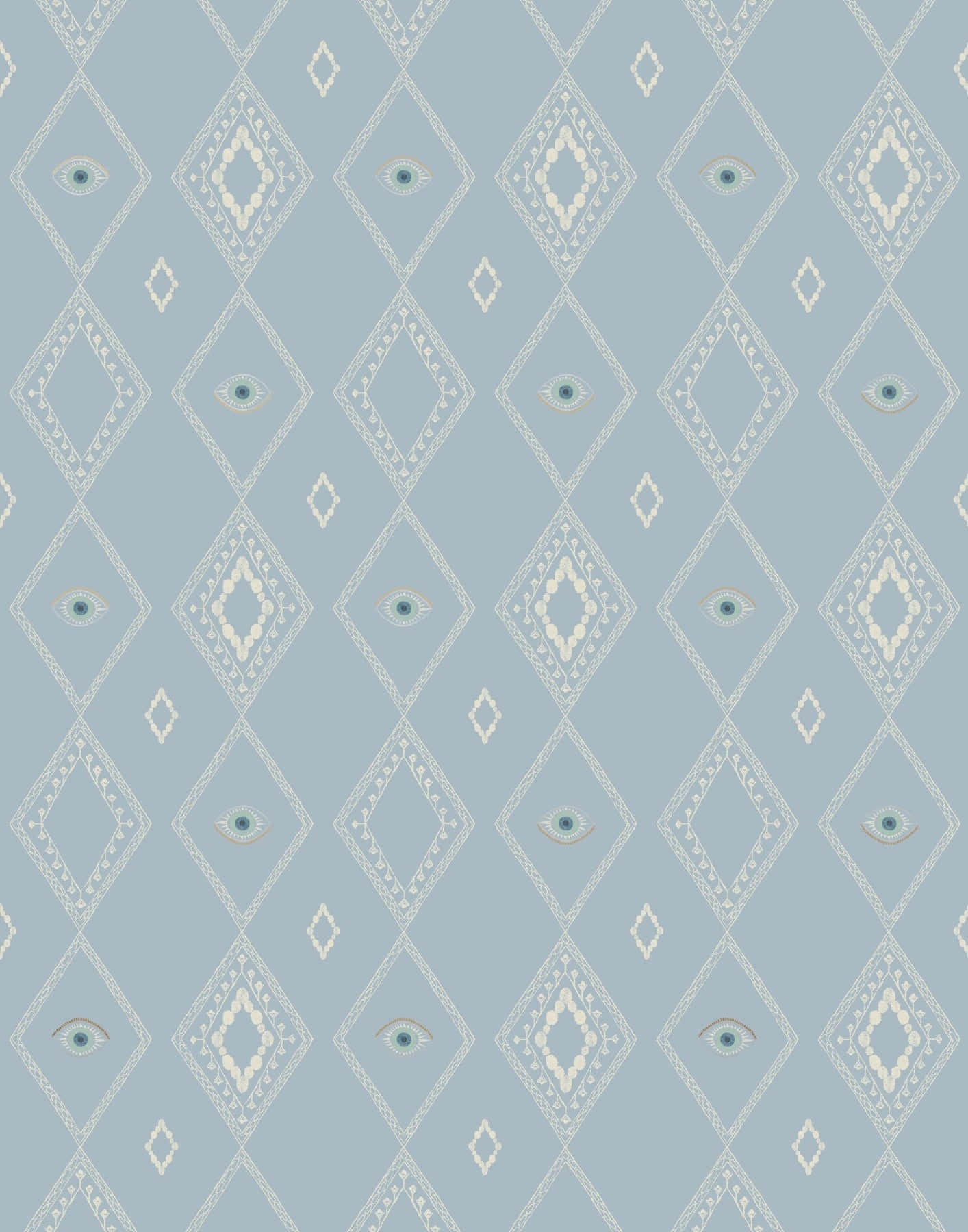 Evil Eye Pattern Aesthetic, diamond shapes, stylized eyes, HD Phone Wallpaper