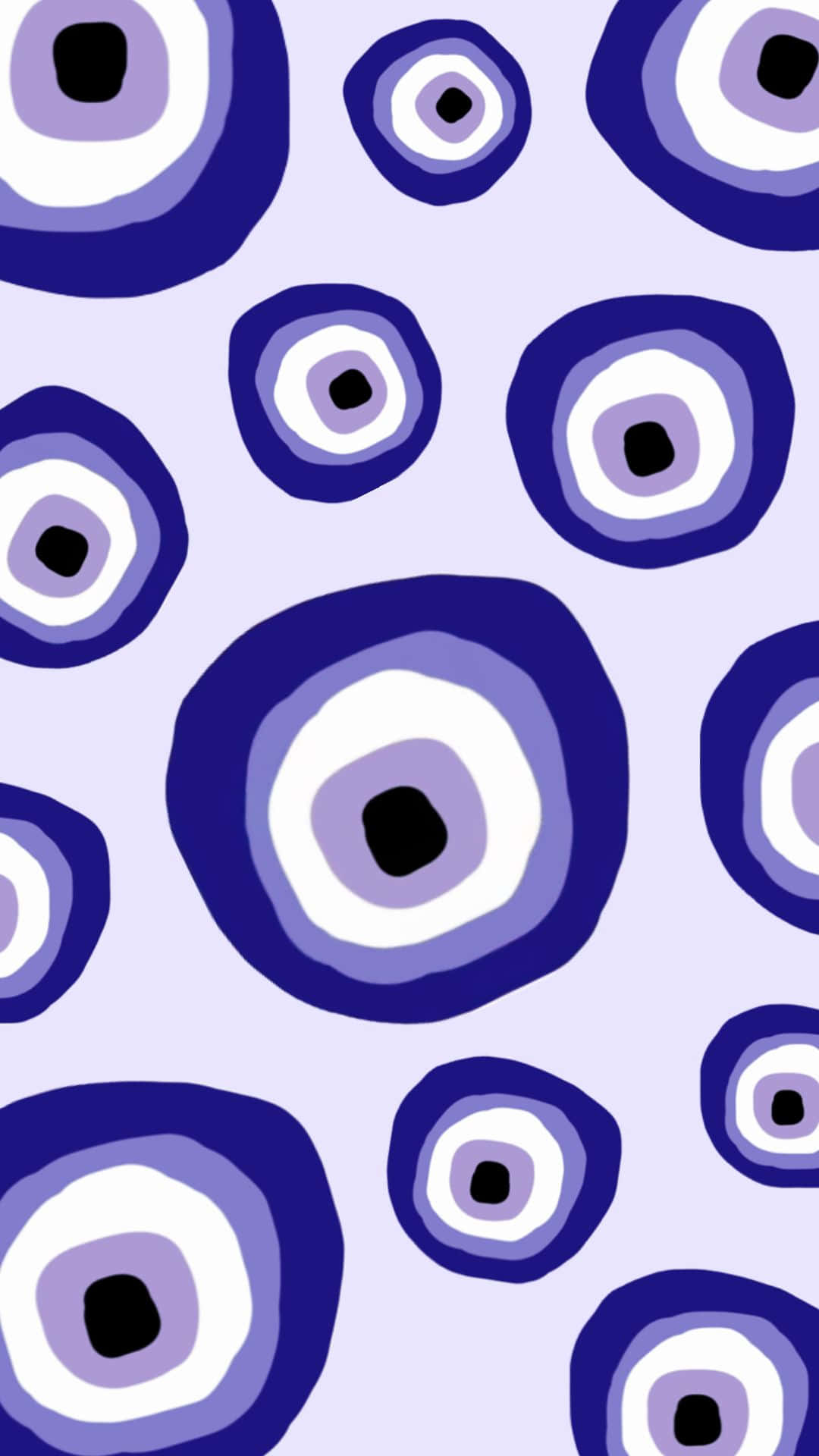 Evil Eye Pattern Aesthetic, blue, white, Full HD Phone Wallpaper