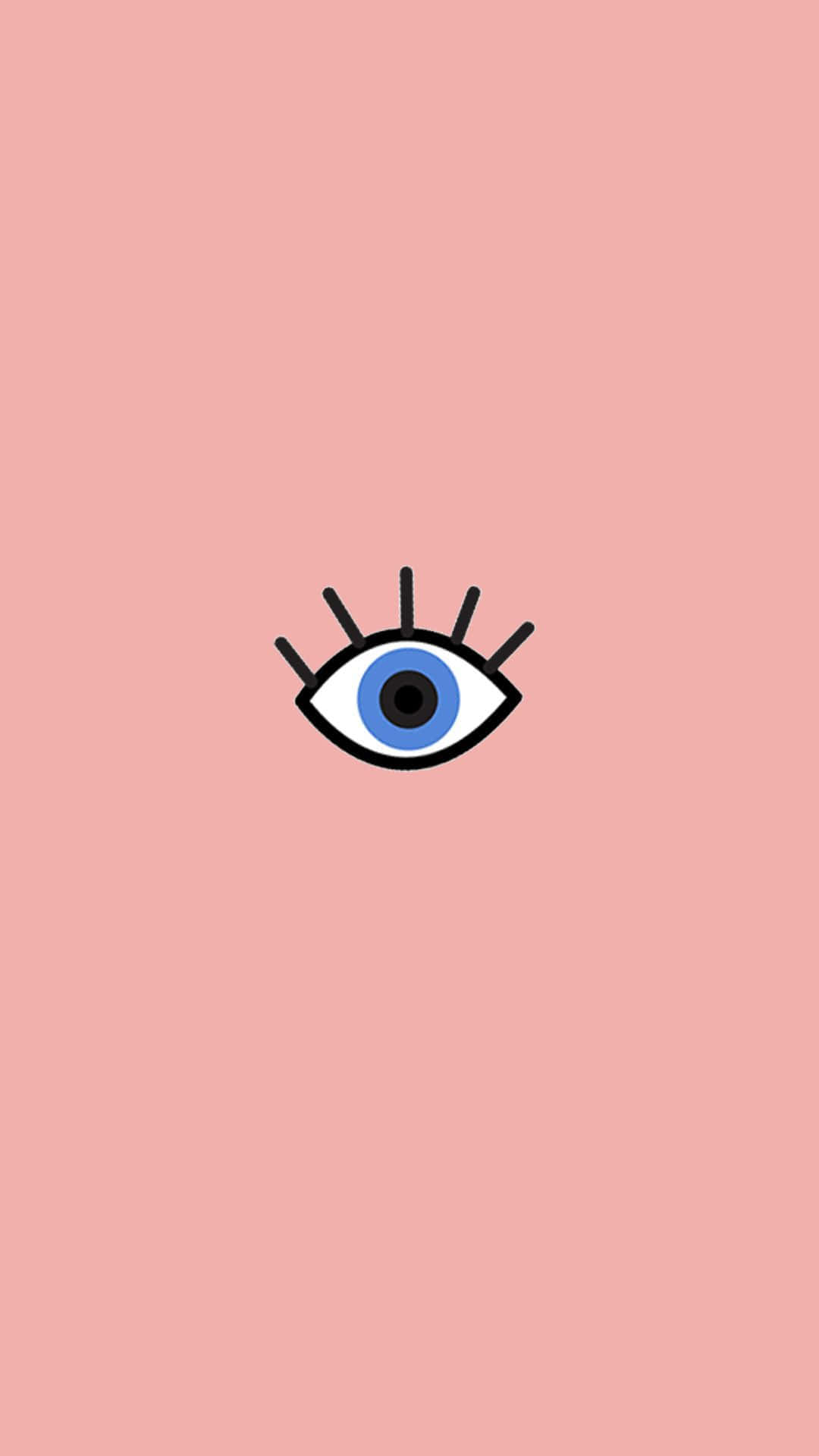Evil Eye iPhone, blue iris, black lashes, Full HD Phone Wallpaper