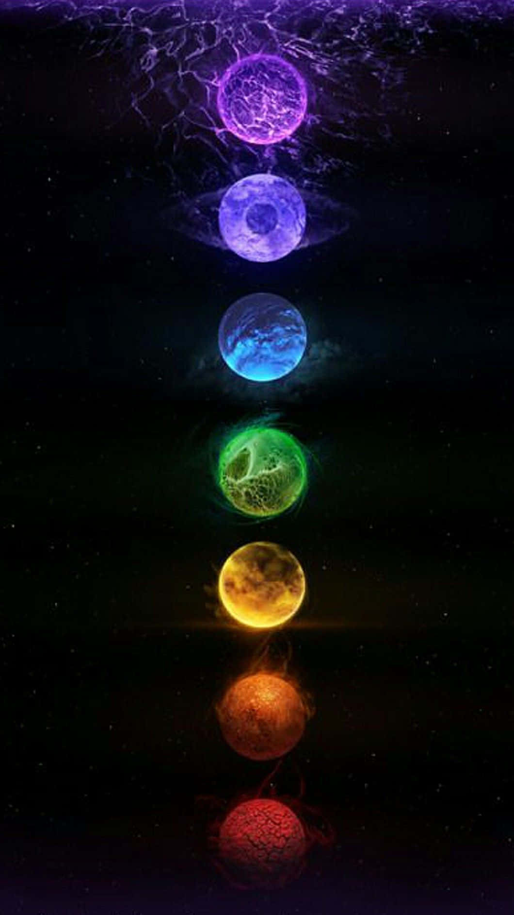 Evil Eye iPhone, rainbow, chakra orbs, HD Phone Wallpaper