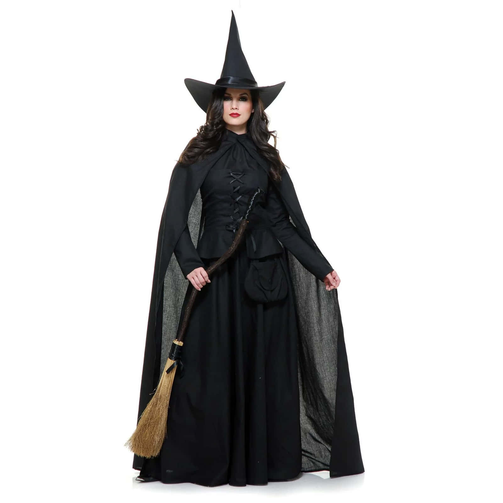evil witch, black witch costume, pointed hat, HD Desktop Wallpaper