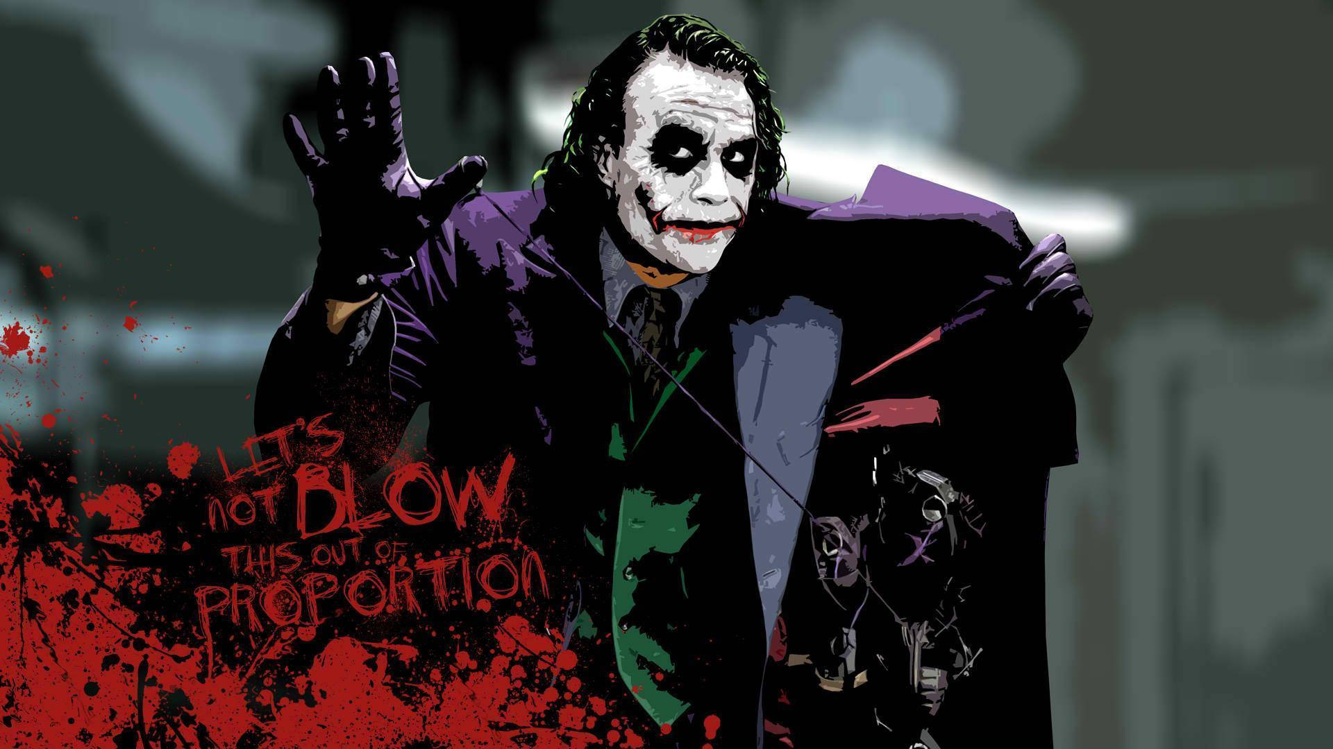 Joker, purple suit, white face paint, Full HD Desktop Wallpaper