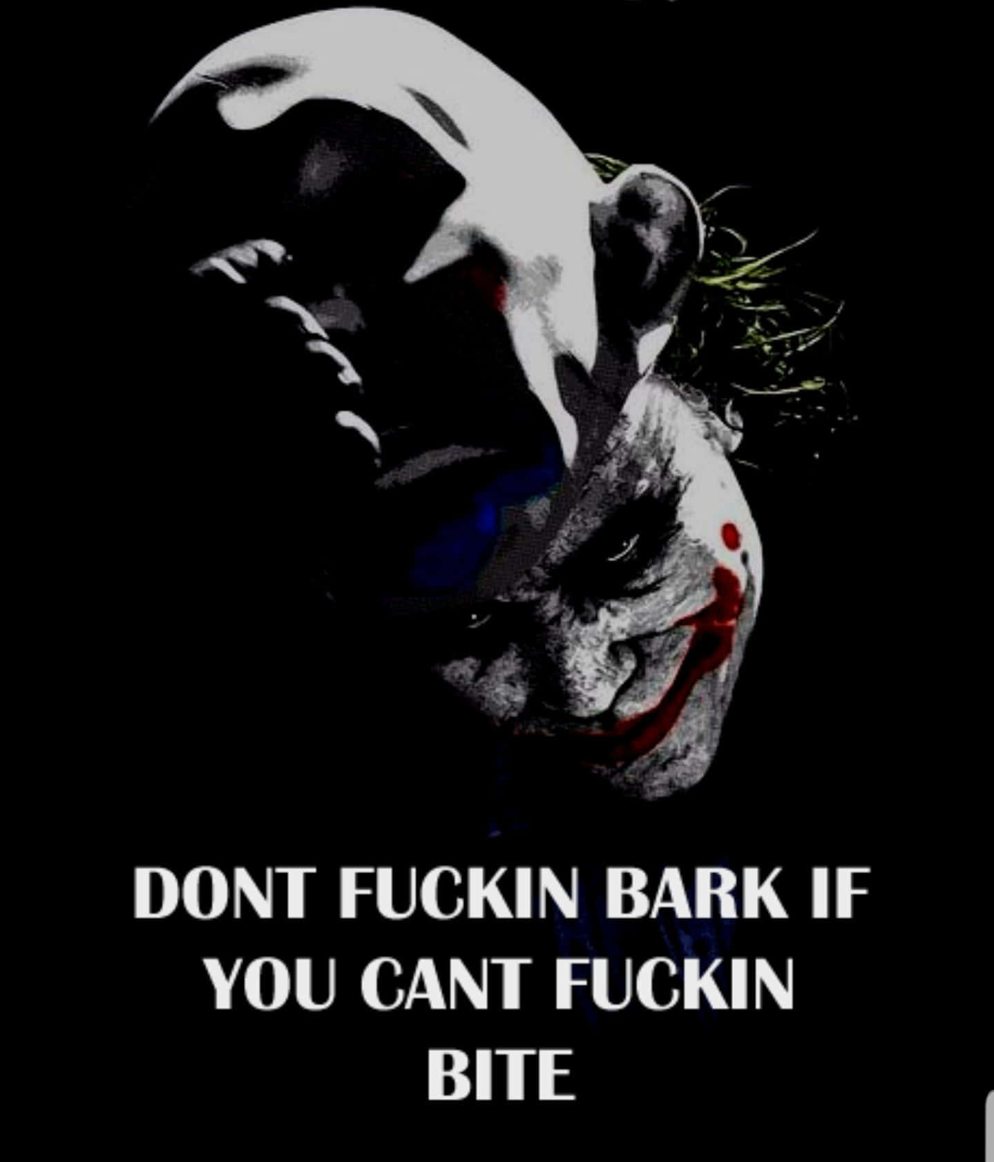 Joker, smeared makeup, wild hair, HD Phone Wallpaper