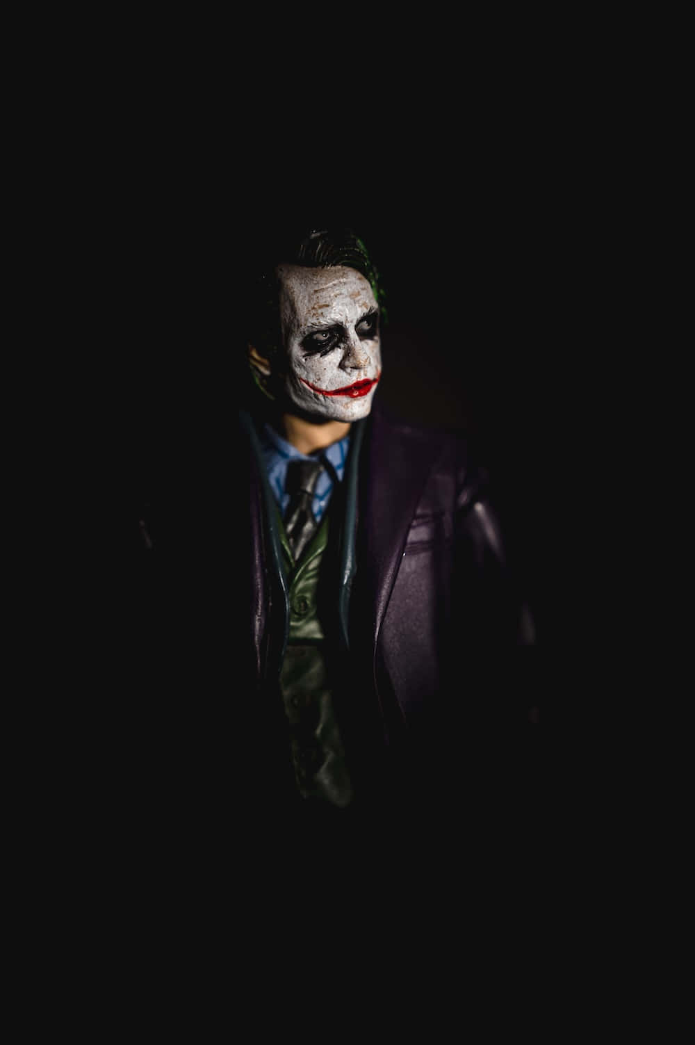 Dark Joker, white face paint, red lips, HD Phone Wallpaper