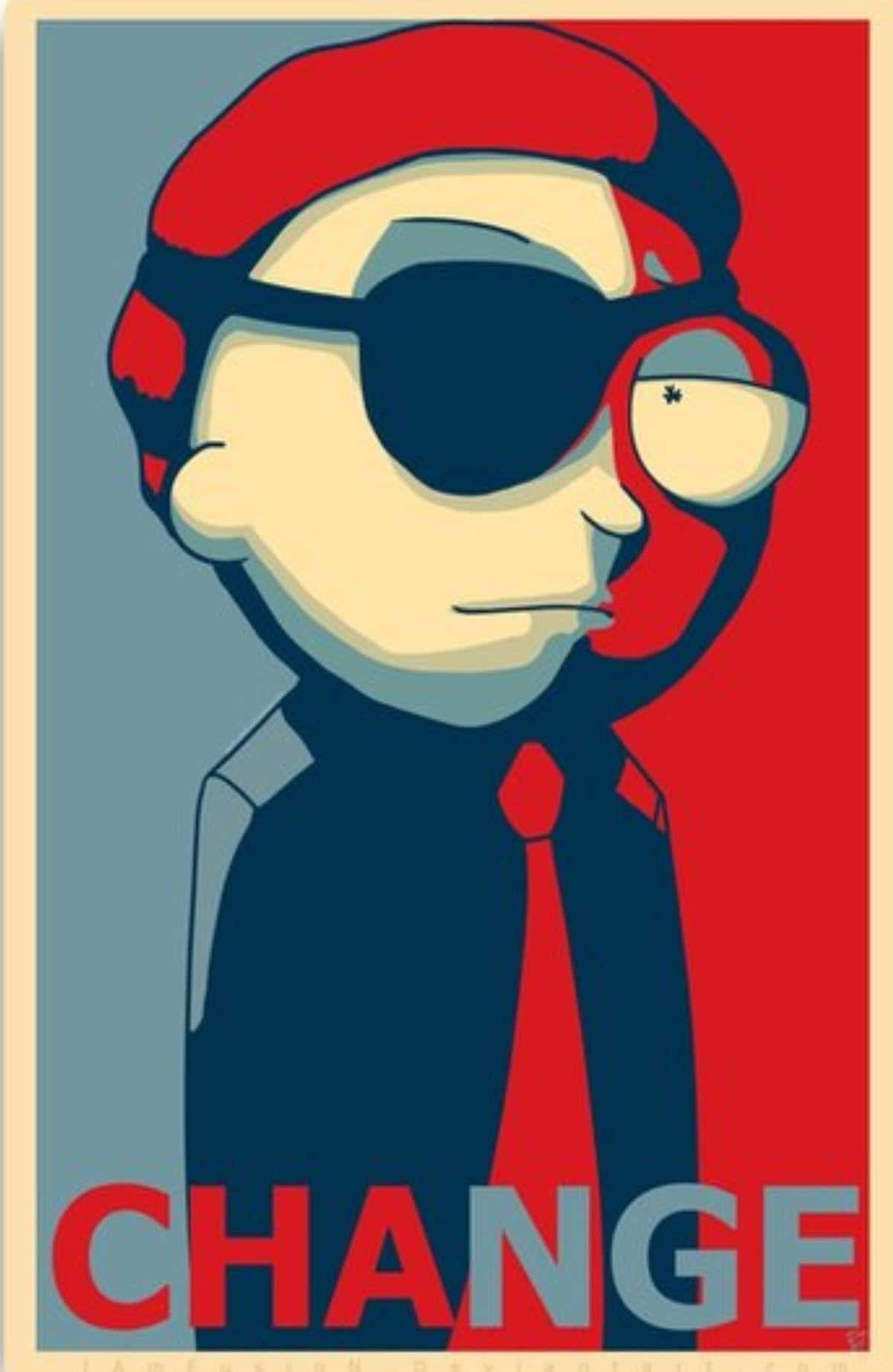 Evil Morty, red beret, sunglasses, HD Phone Wallpaper