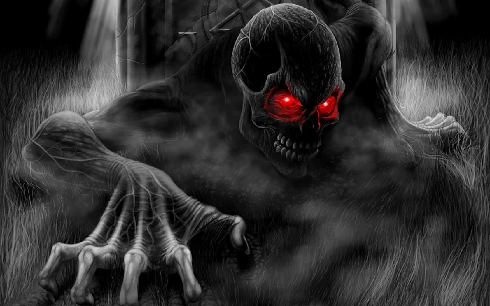 Evil Morty, sinister evil, glowing red eyes, HD Desktop Wallpaper