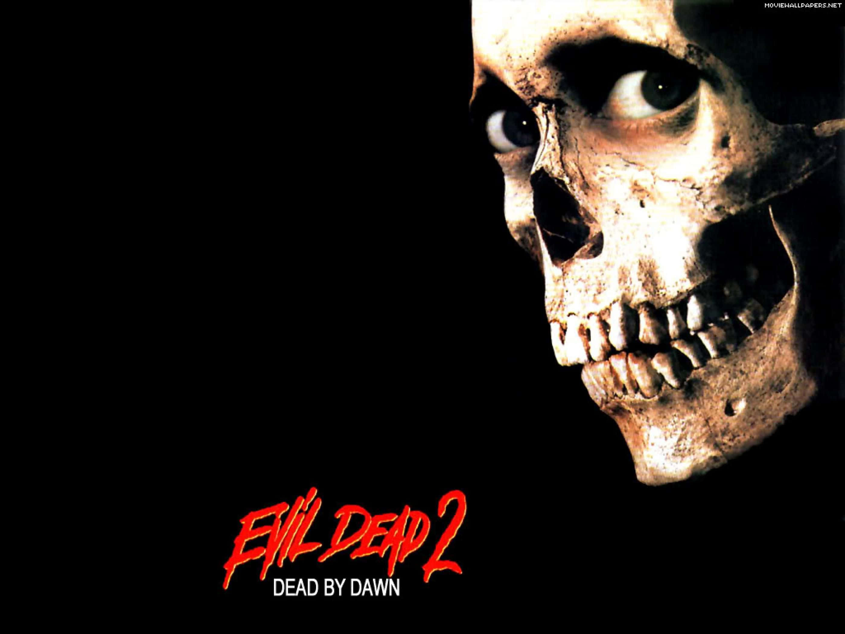 Evil Skull, glowing eyes, black background, 2K Desktop Wallpaper