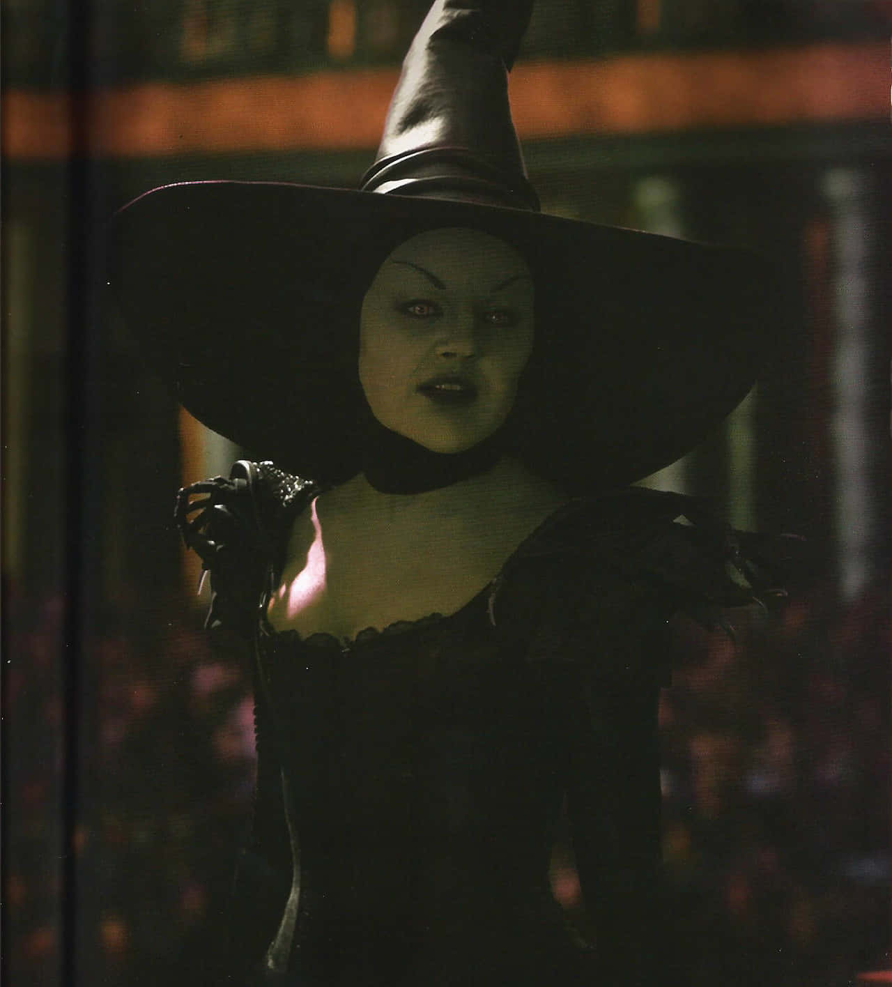 Evil Witch, glowing red eyes, tall black hat, HD Phone Wallpaper