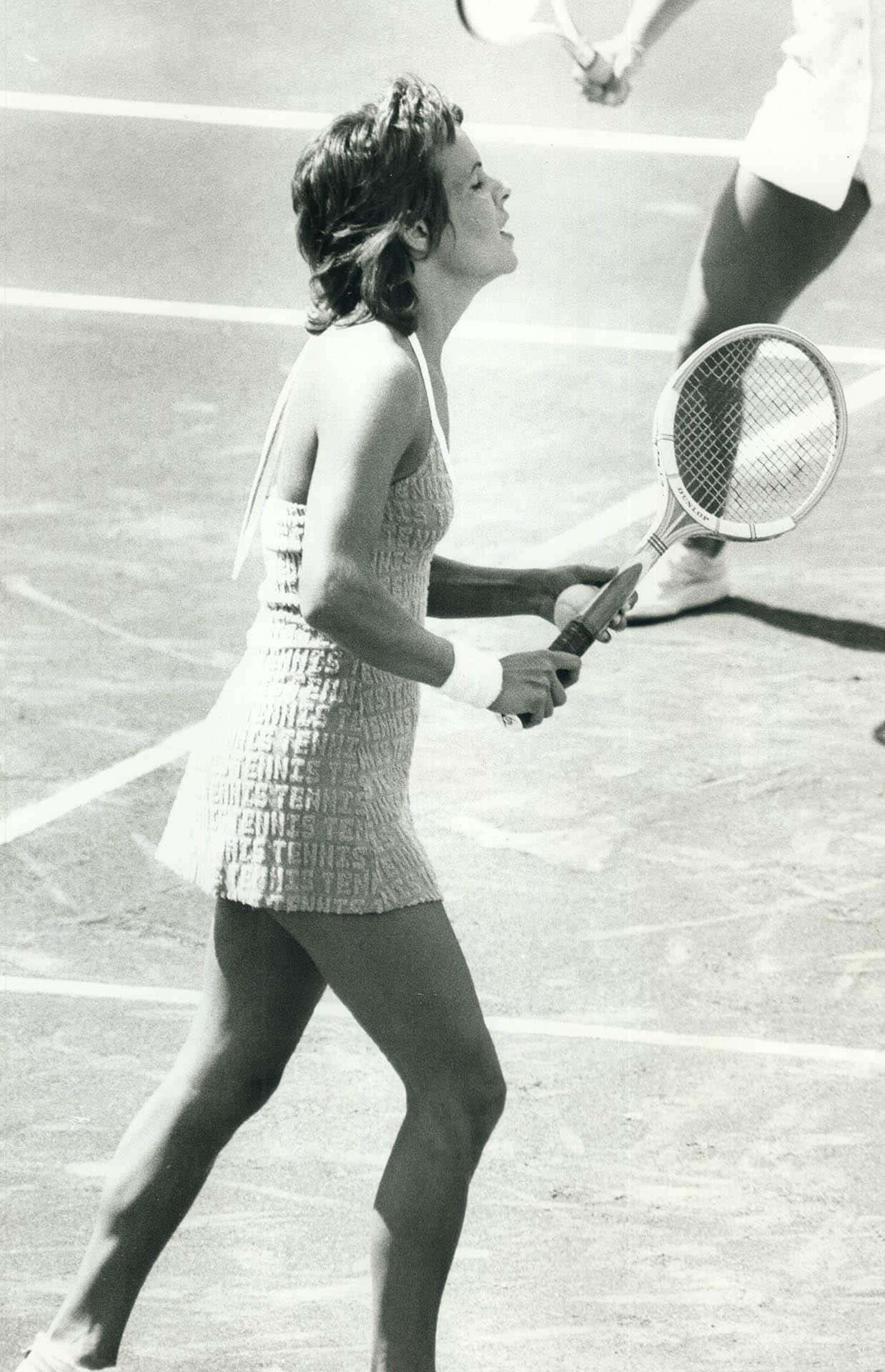 Evonne Goolagong Cawley, tennis player, mid-swing, Full HD Phone Wallpaper
