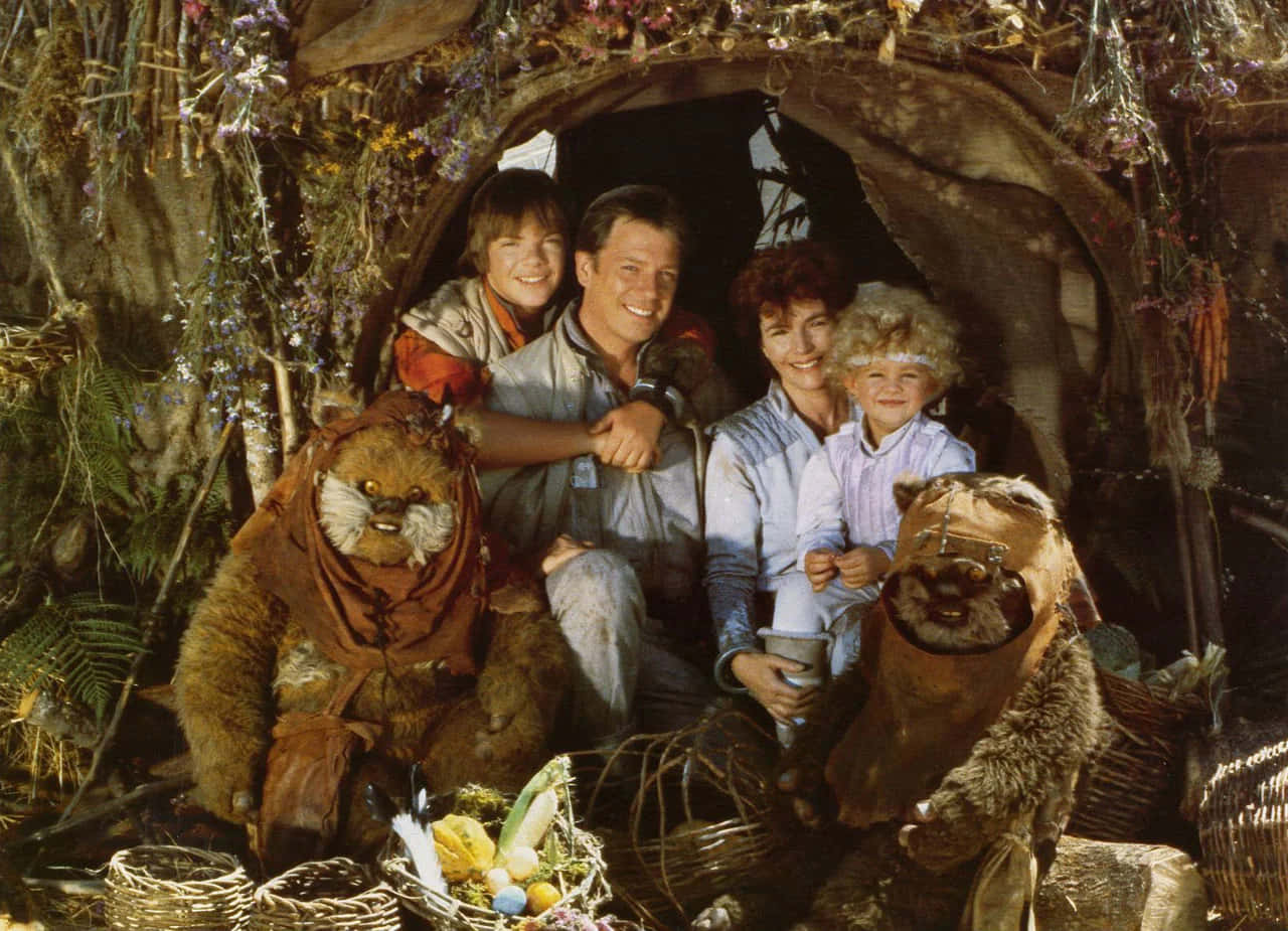 Ewok, family, rustic treehouse, HD Desktop Wallpaper