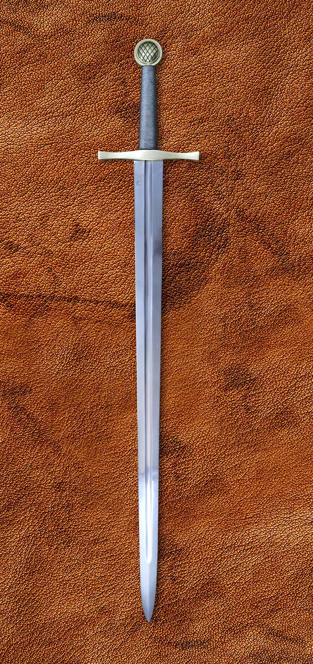 Excalibur, silver blade, textured grip, Full HD Phone Wallpaper