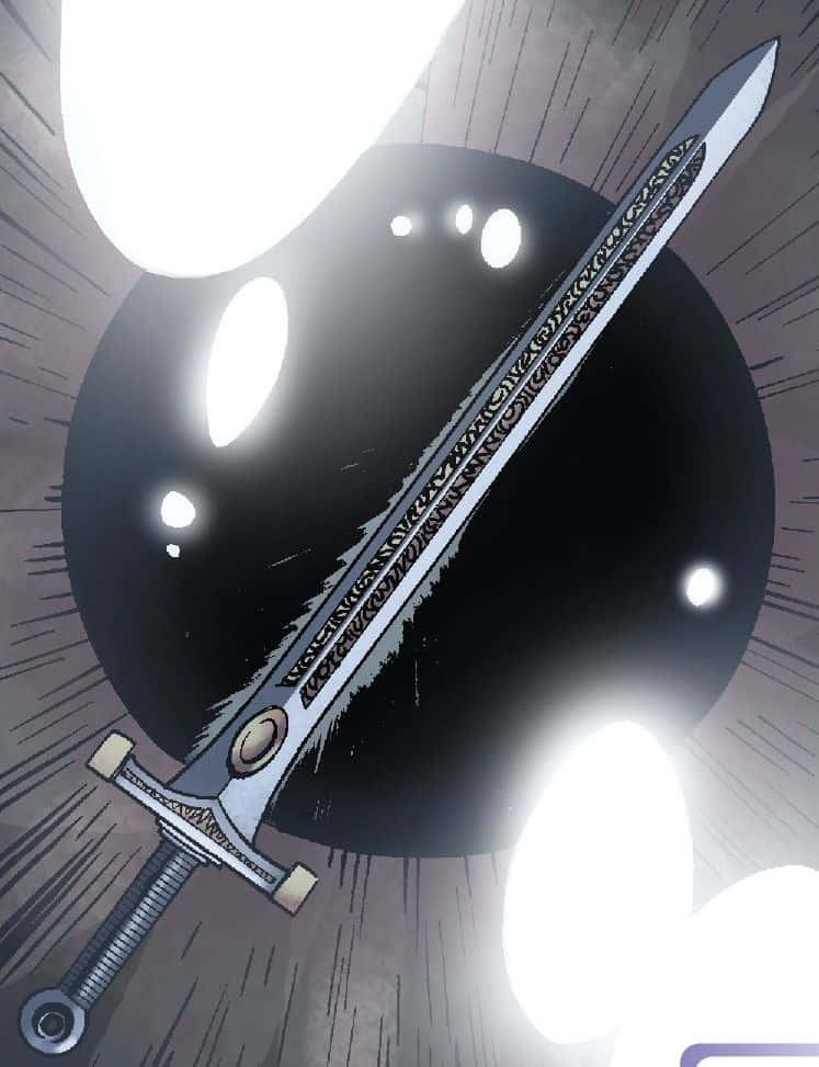 Excalibur, sword, dark circular void, SD Phone Wallpaper