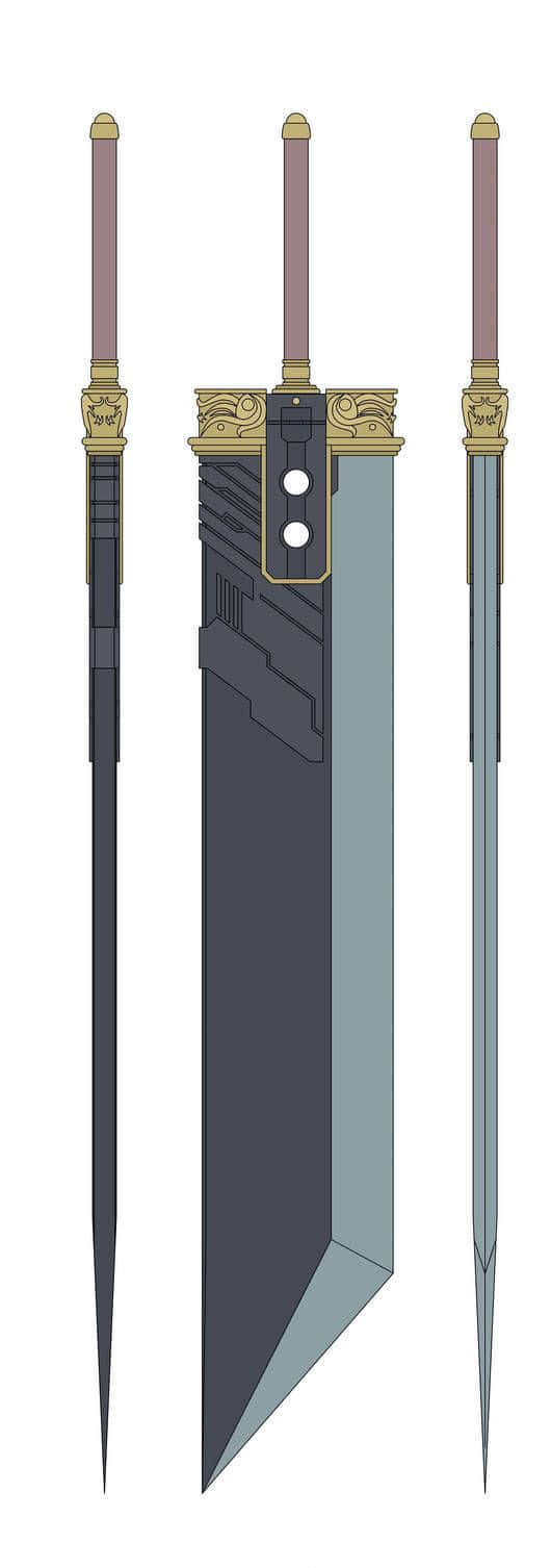 Excalibur, gold hilts, gray blades, HD Phone Wallpaper