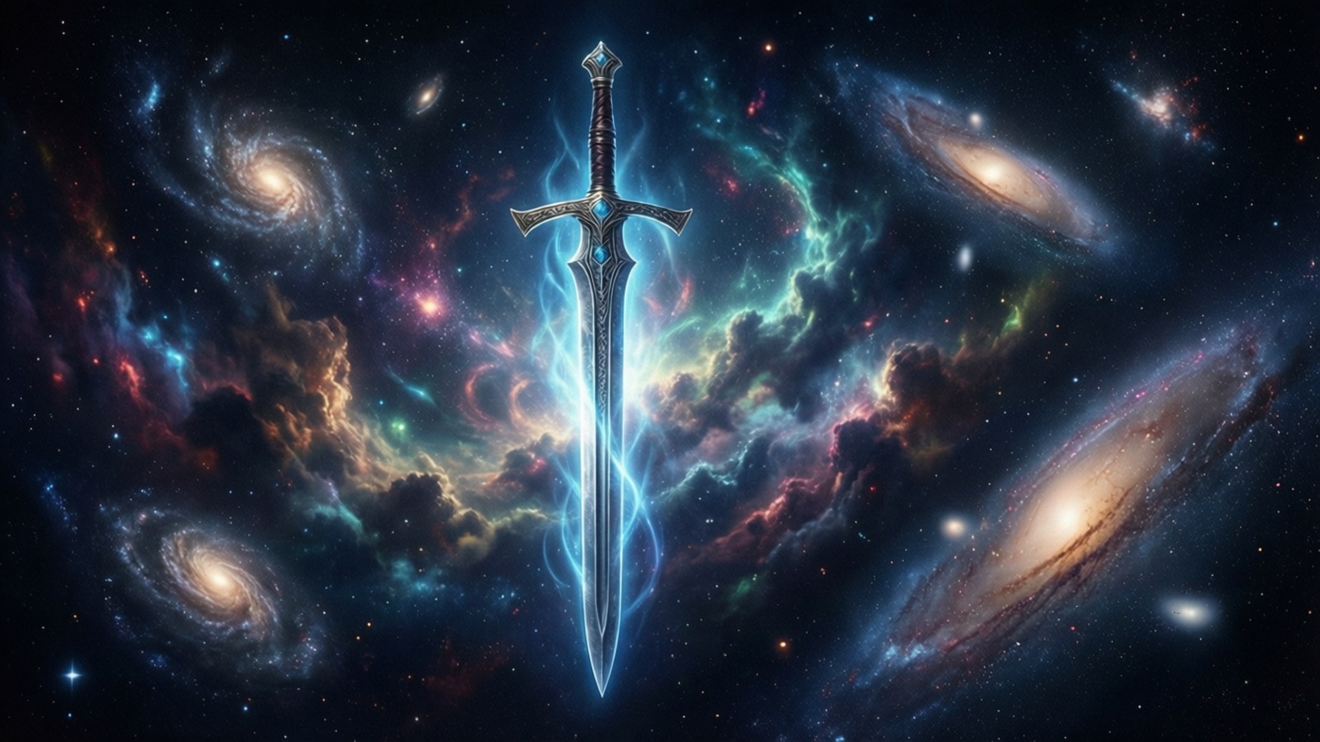 Cosmic Excalibur Nebula, Excalibur, nebula, Full HD Desktop Wallpaper