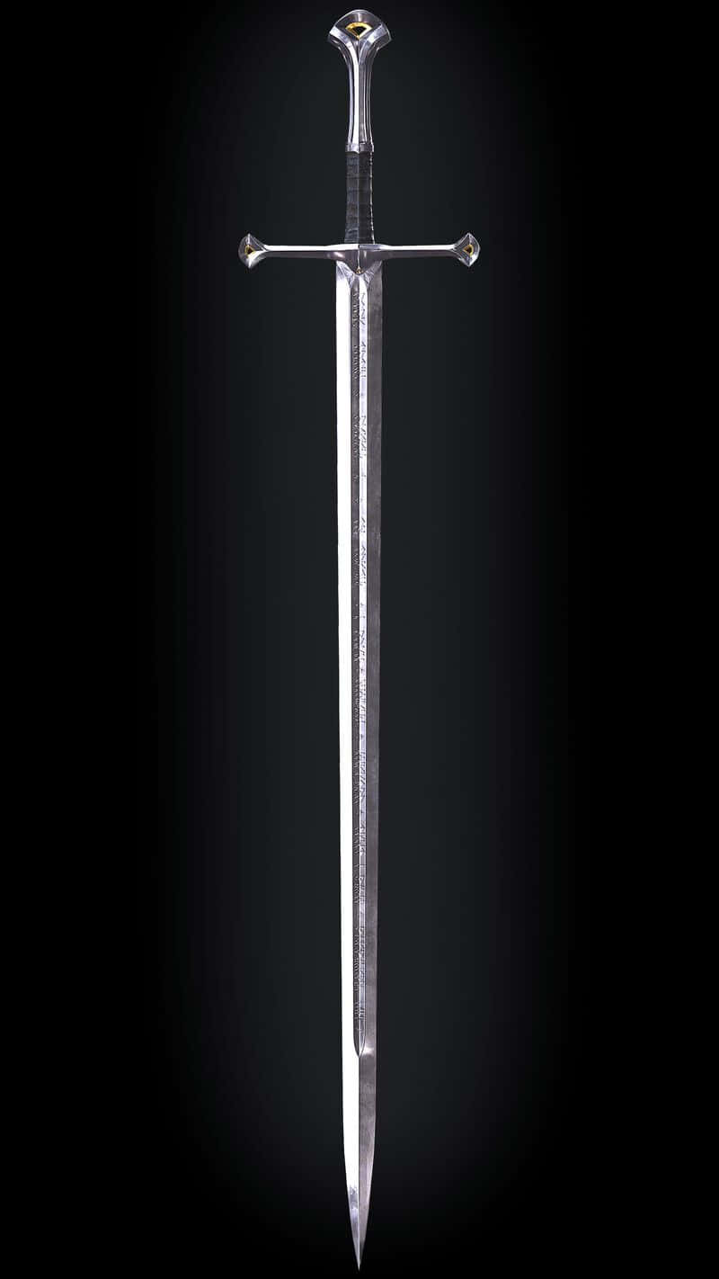 Excalibur, medieval sword, intricate etchings, HD Phone Wallpaper