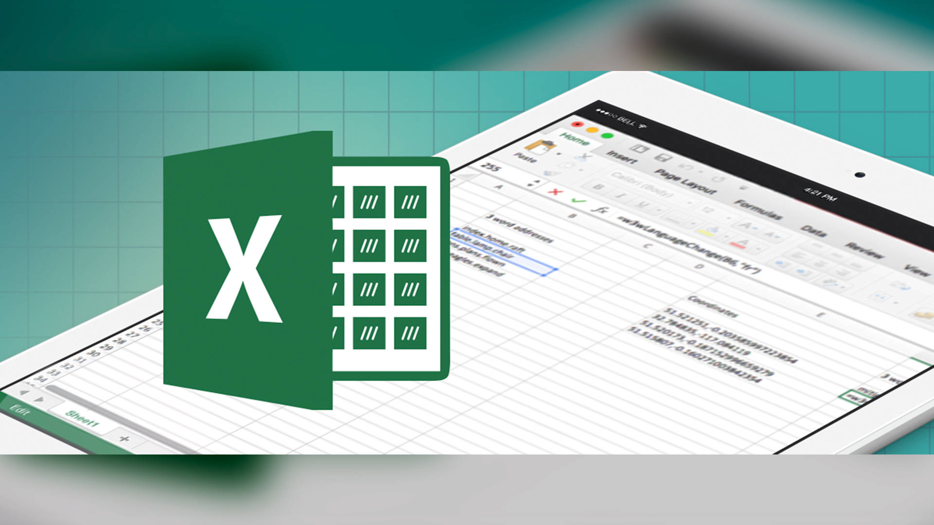 Excel, spreadsheet application, tablet, Full HD Desktop Wallpaper