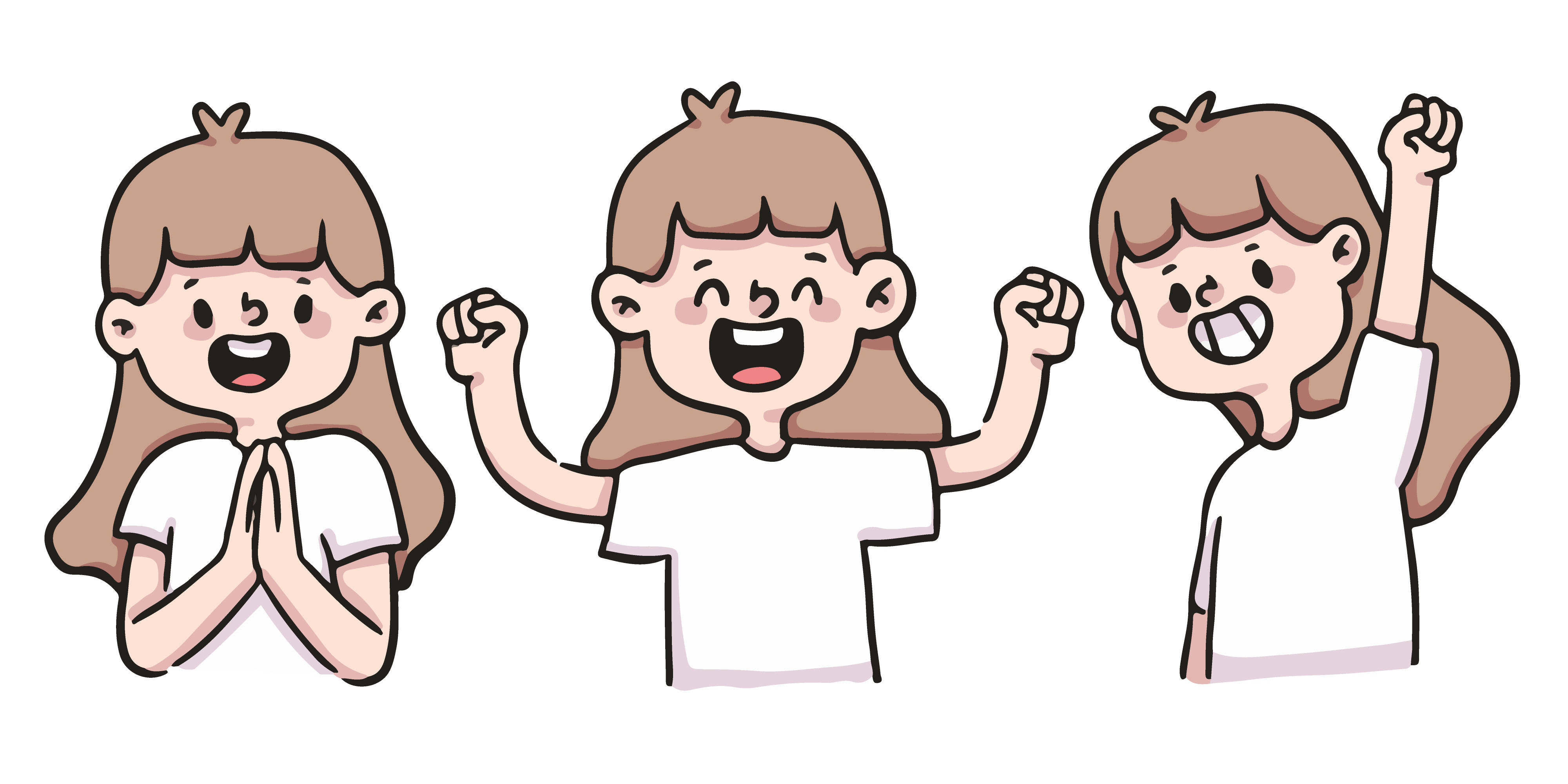 excited girl, clapping, cheering, 4K Desktop Wallpaper