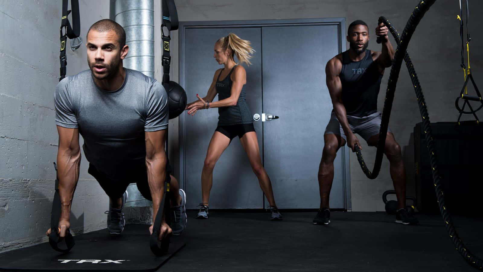 TRX straps, battle ropes, kettlebells, HD Desktop Wallpaper