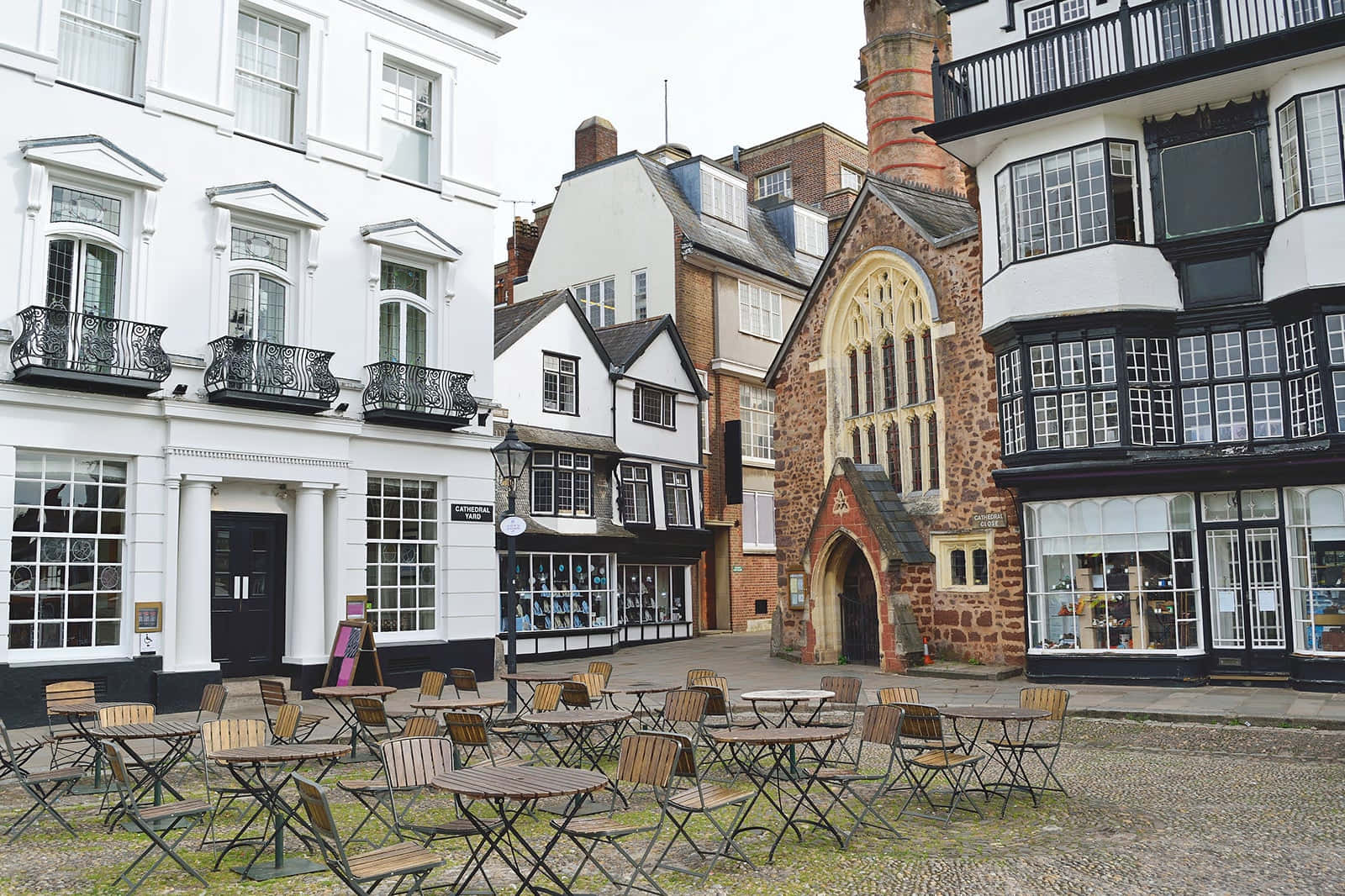 Exeter, historic buildings, stone church, HD Desktop Wallpaper