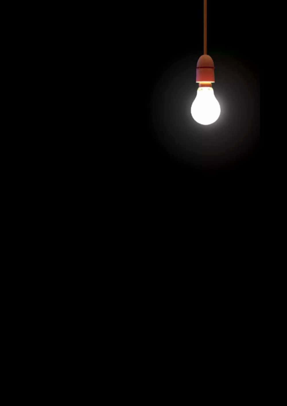 incandescent bulb, glowing, absolute darkness, HD Phone Wallpaper