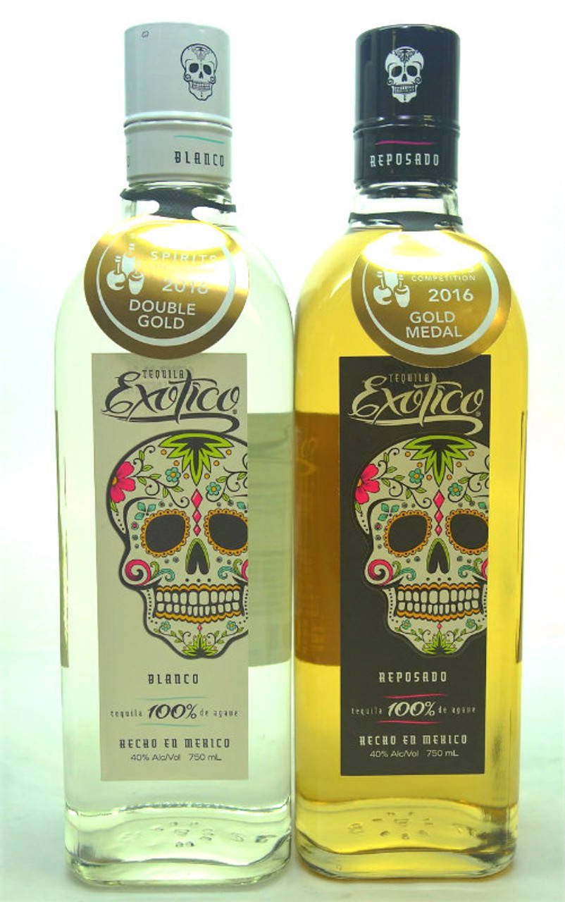 Exotico, tequila bottles, gold tag, HD Phone Wallpaper