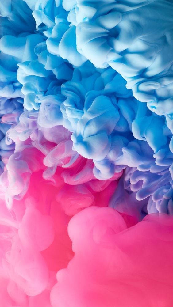 pink, blue, smoke, SD Phone Wallpaper