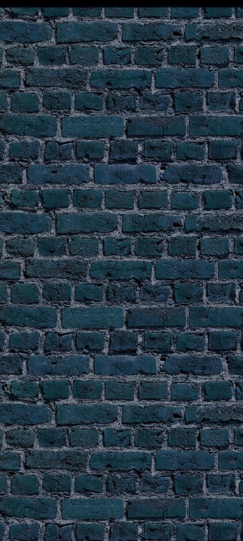 dim brick wall, deep teal, gray mortar lines, HD Phone Wallpaper