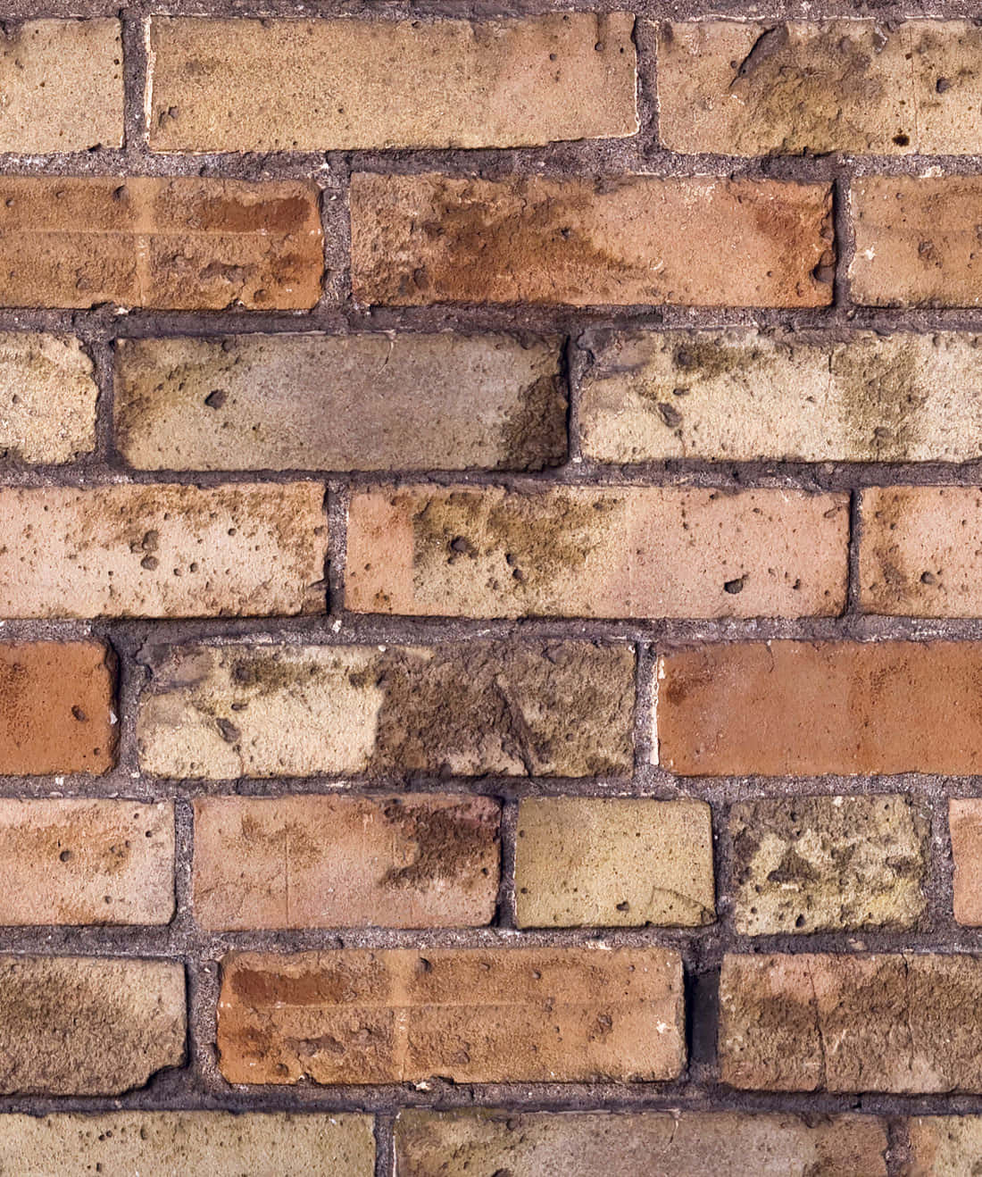 Exposed, dirty bricks, weathered brick wall, HD Phone Wallpaper