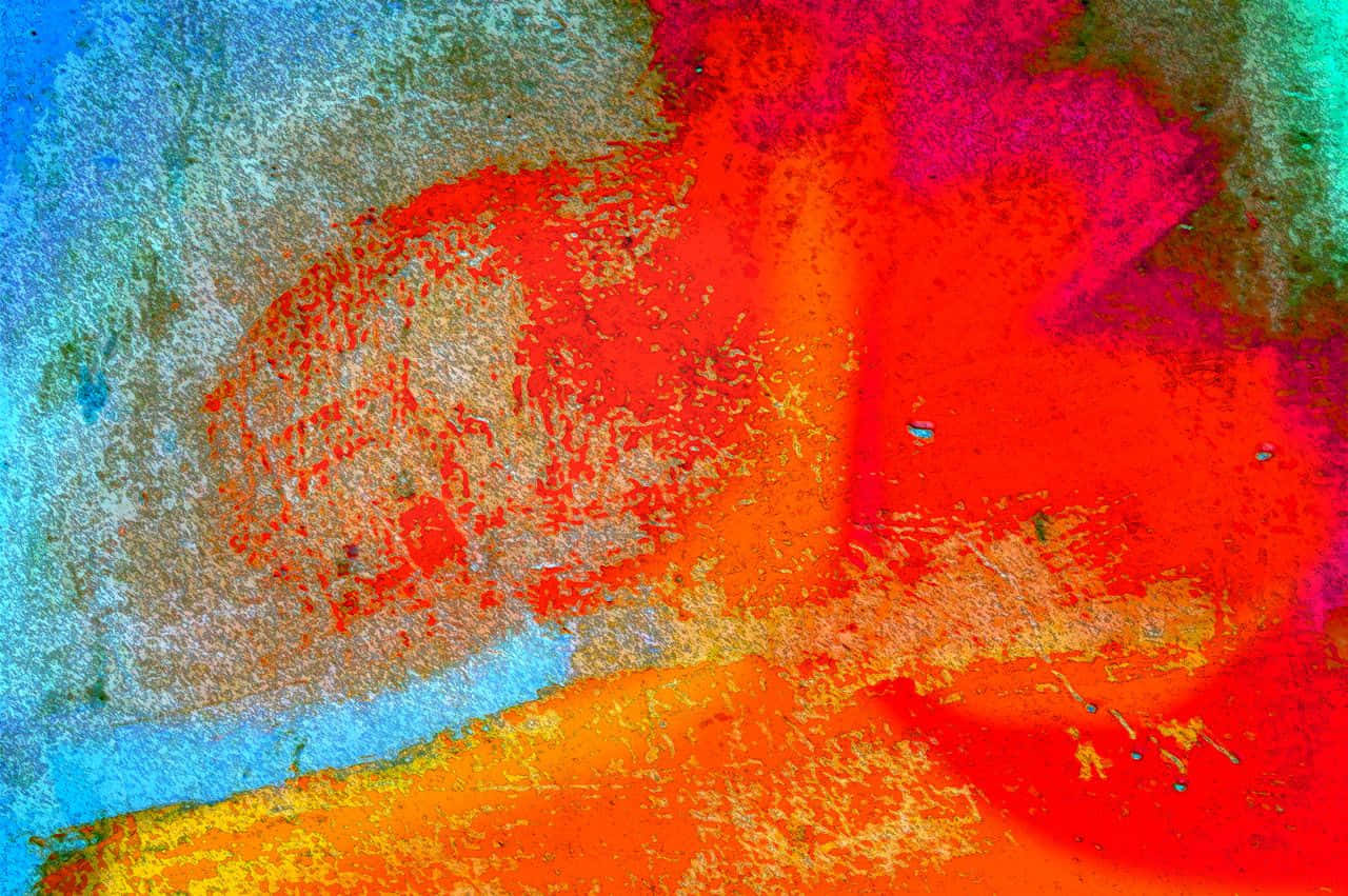 Abstract Expressionism, fiery reds, oranges, HD Desktop Wallpaper
