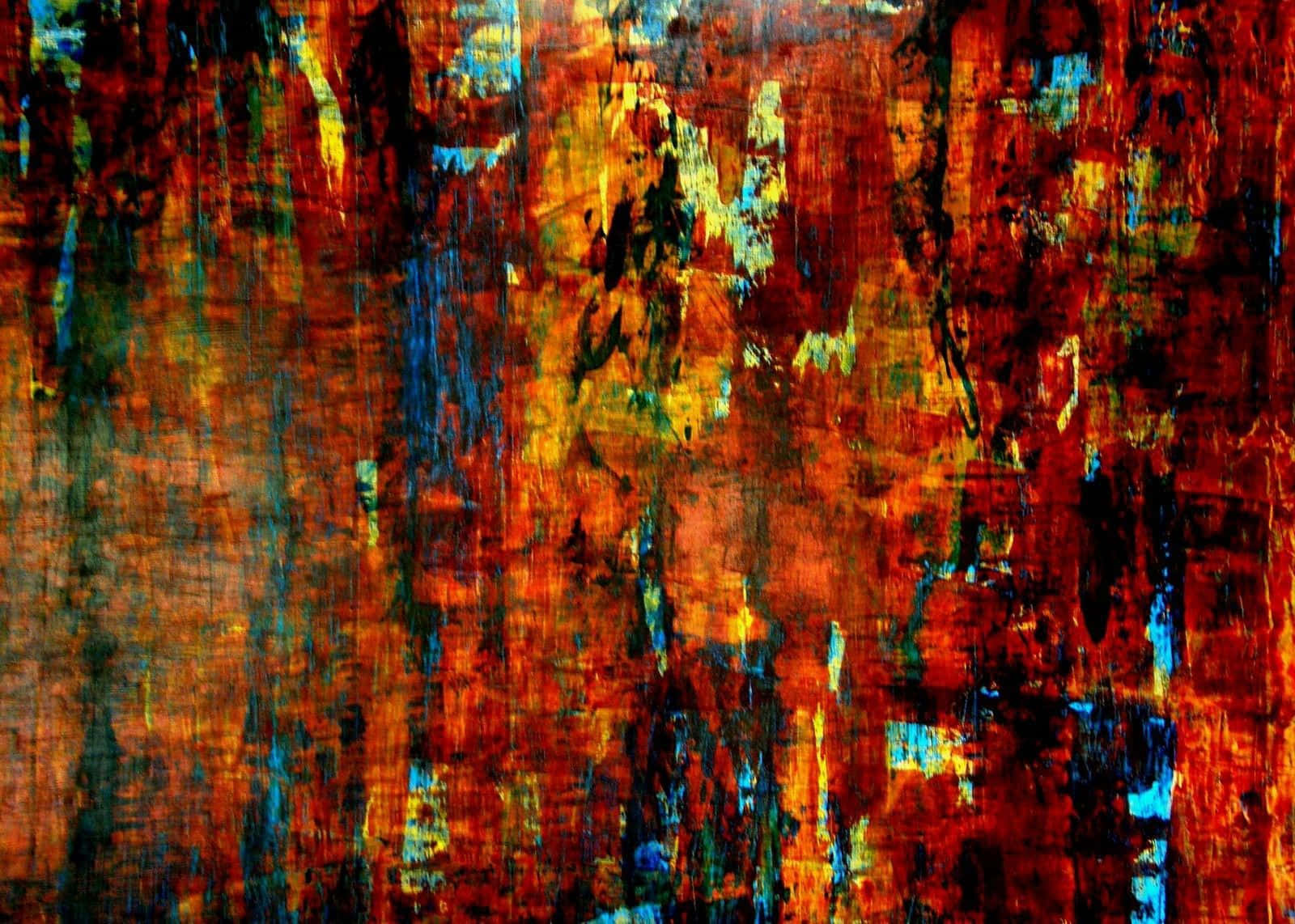 expressionism, red, orange, HD Desktop Wallpaper