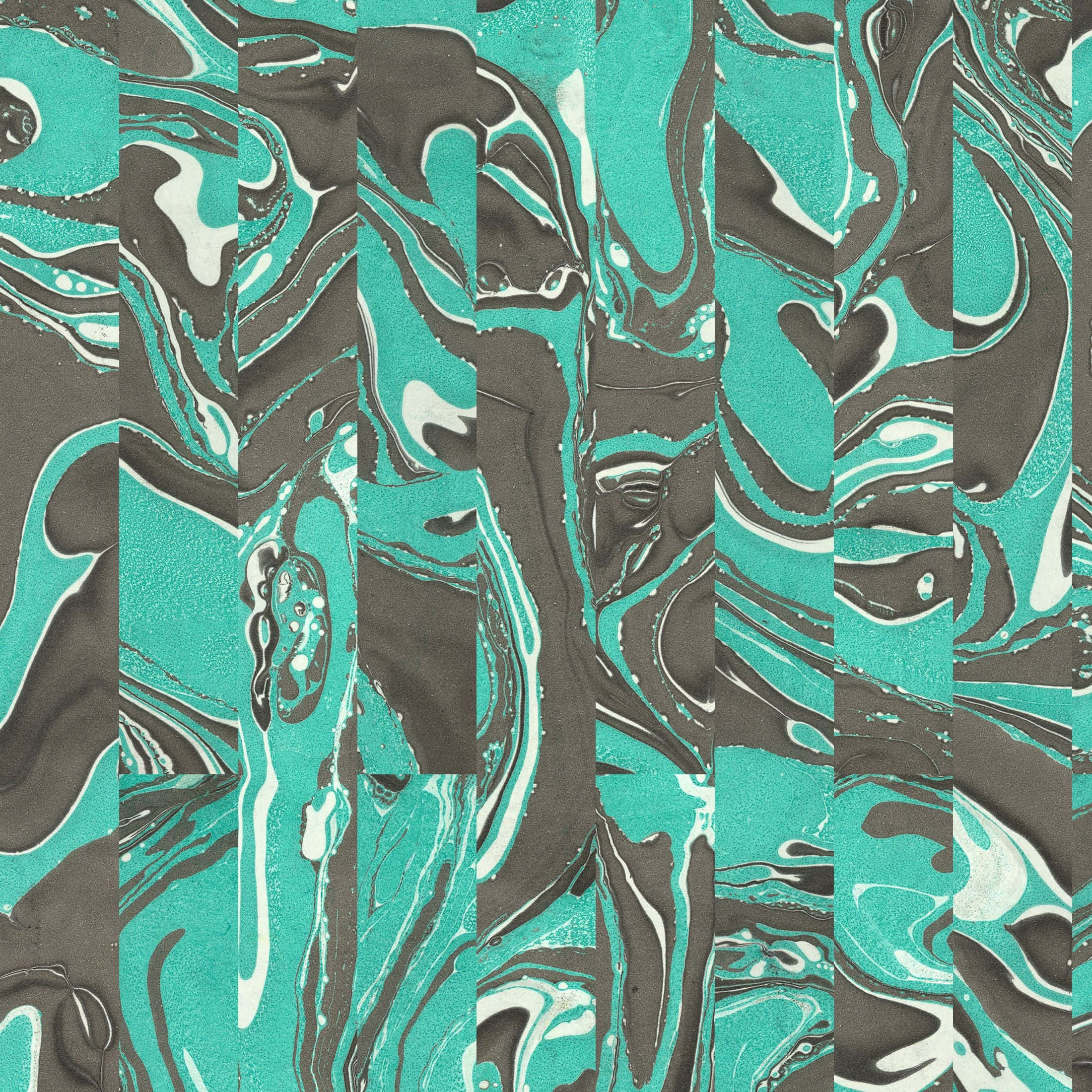 Expressionism, teal, white, Full HD Desktop Wallpaper