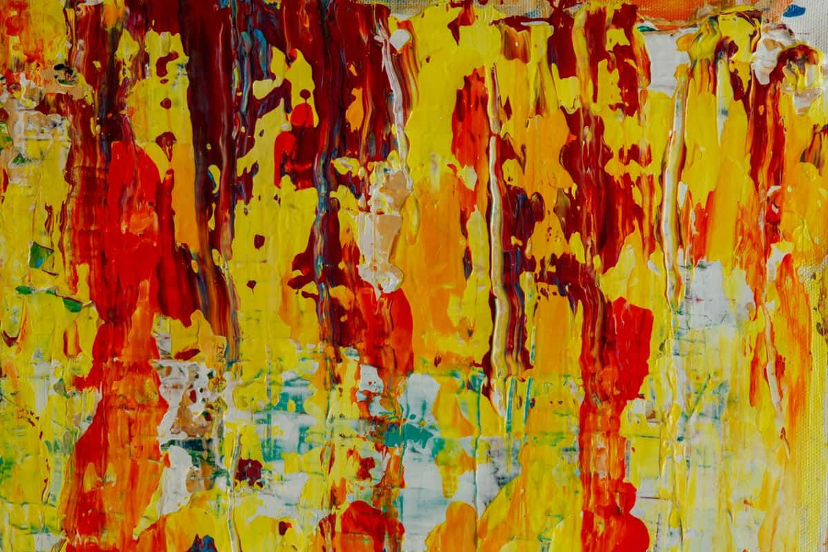 Expressionism, red, orange, SD Desktop Wallpaper