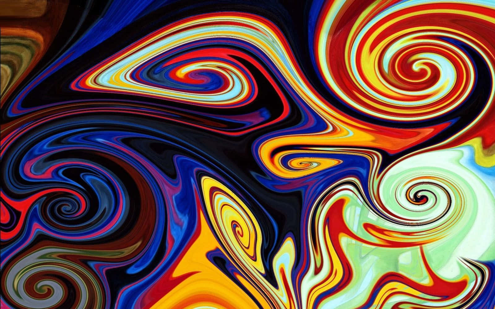 Expressionism, Vibrant swirling colors, hypnotic patterns, HD Desktop Wallpaper