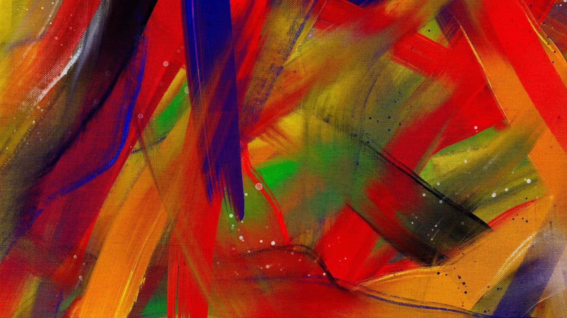 Expressionist, red, orange, Full HD Desktop Wallpaper